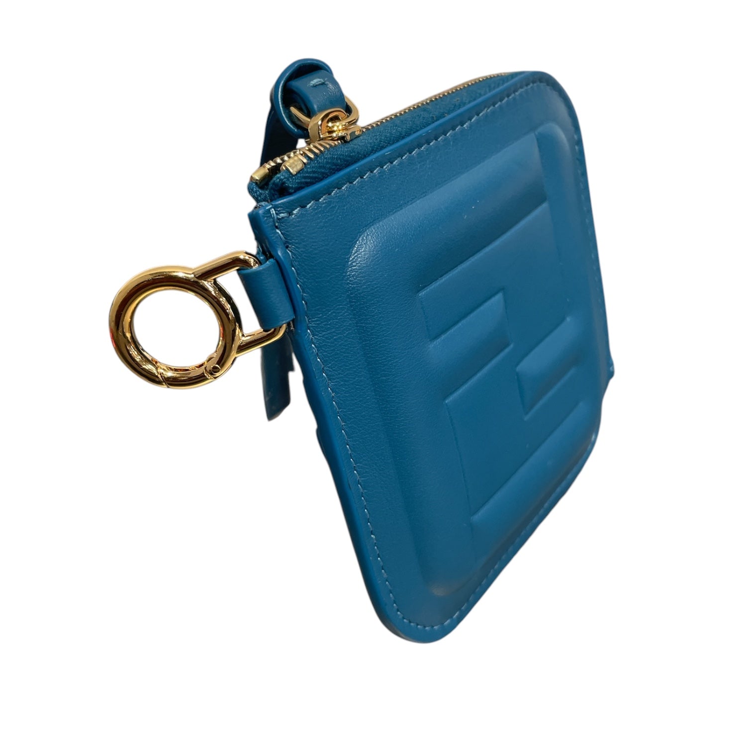FENDI/Wallet/Leather/BLU/FF cube embossed w strap view 6
