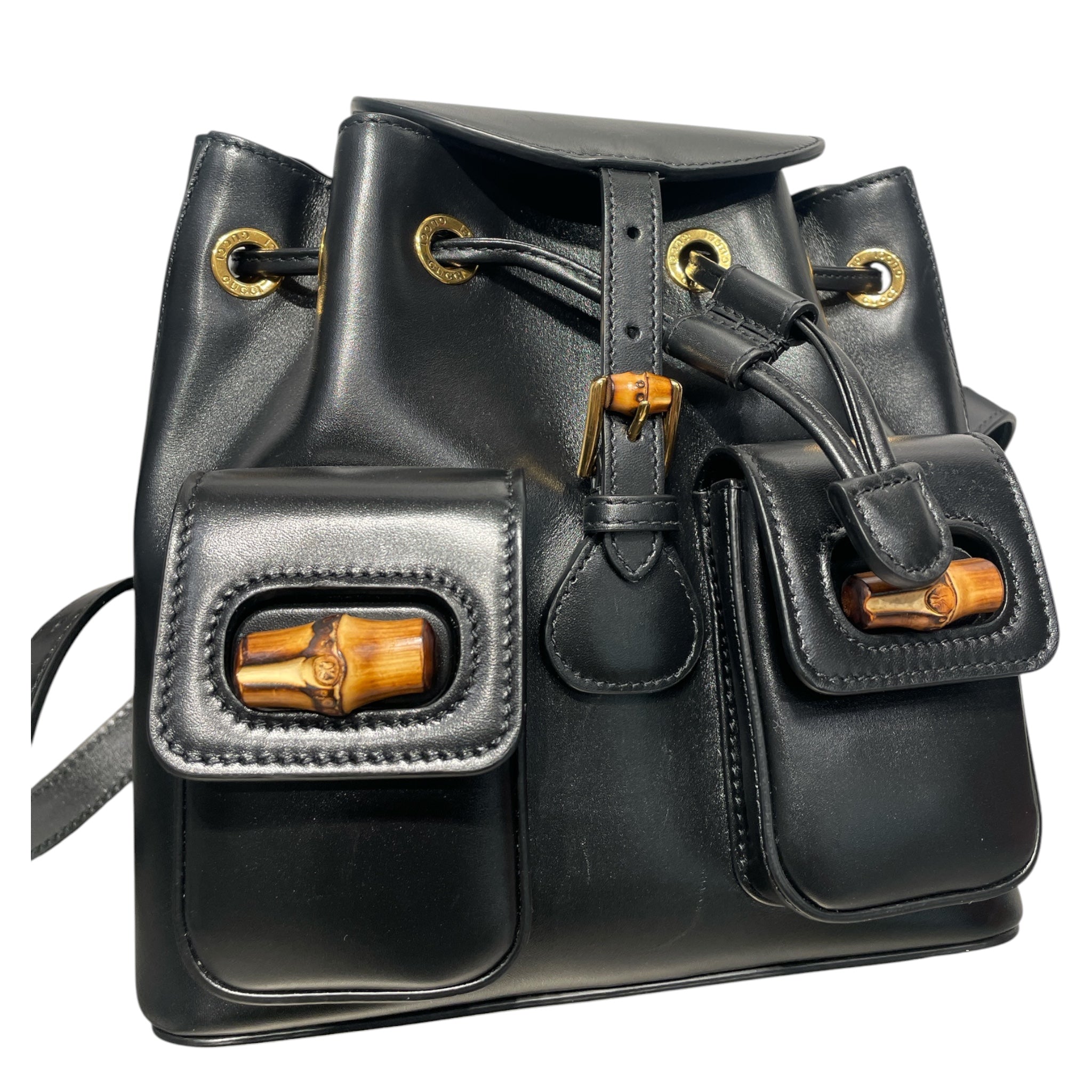GUCCI/Backpack/Leather/BLK/BAMBOO BACKPACK view 5