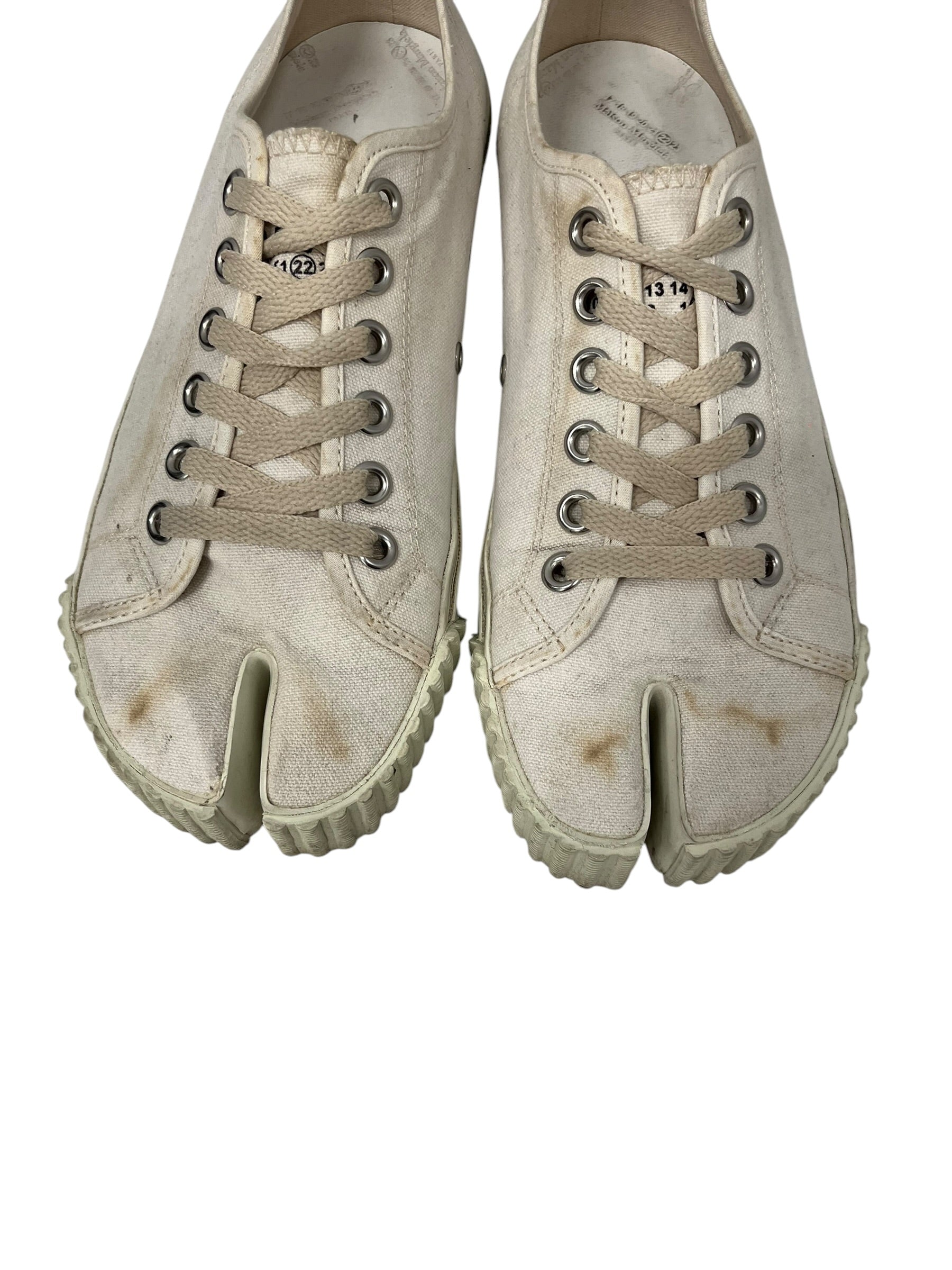 Maison Margiela/Low-Sneakers/EU 40/Cotton/WHT/TABI CANVAS SNEAKER view 3