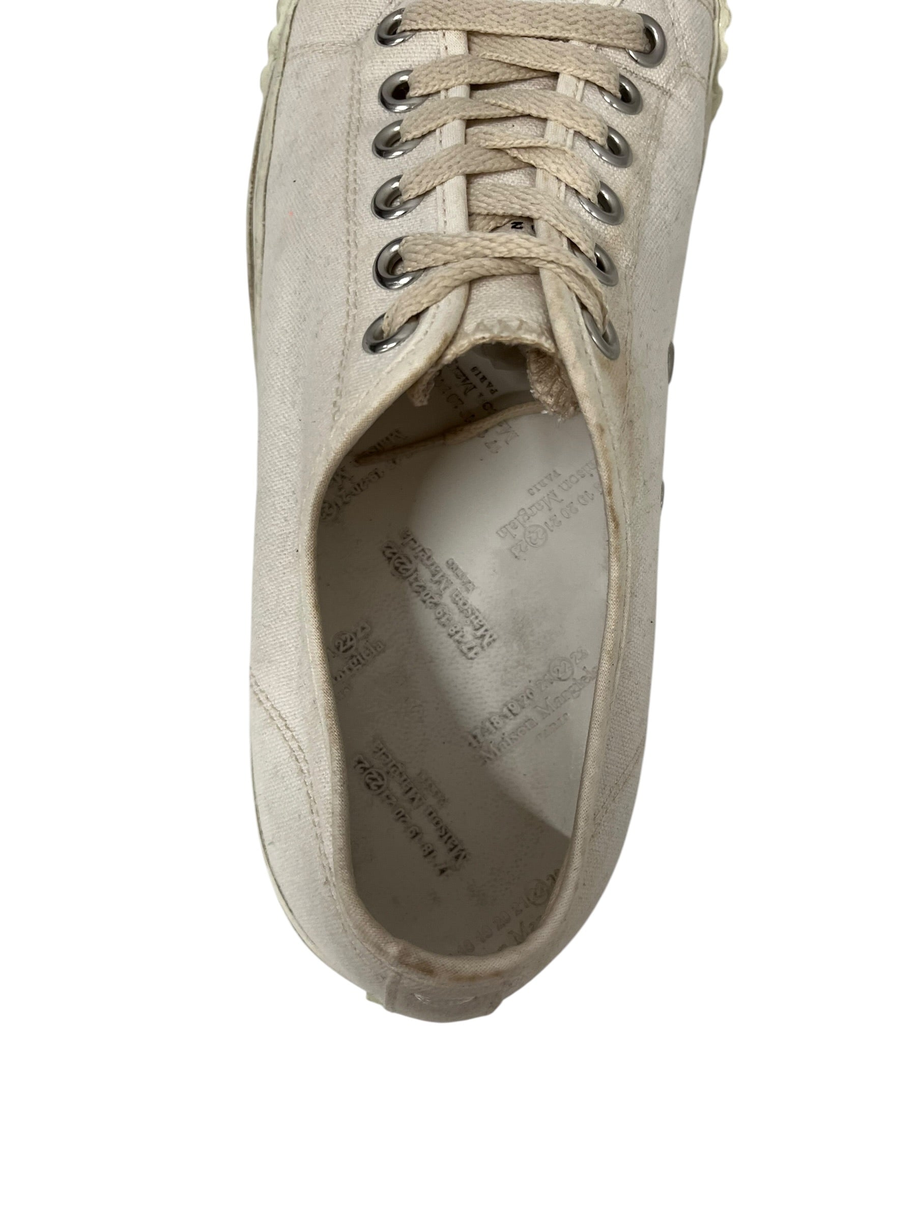 Maison Margiela/Low-Sneakers/EU 40/Cotton/WHT/TABI CANVAS SNEAKER view 4