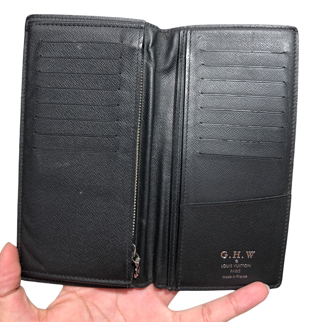 LOUIS VUITTON/Bifold Wallet/M/All Over Print/Leather/BLK/G.H.W. view 4