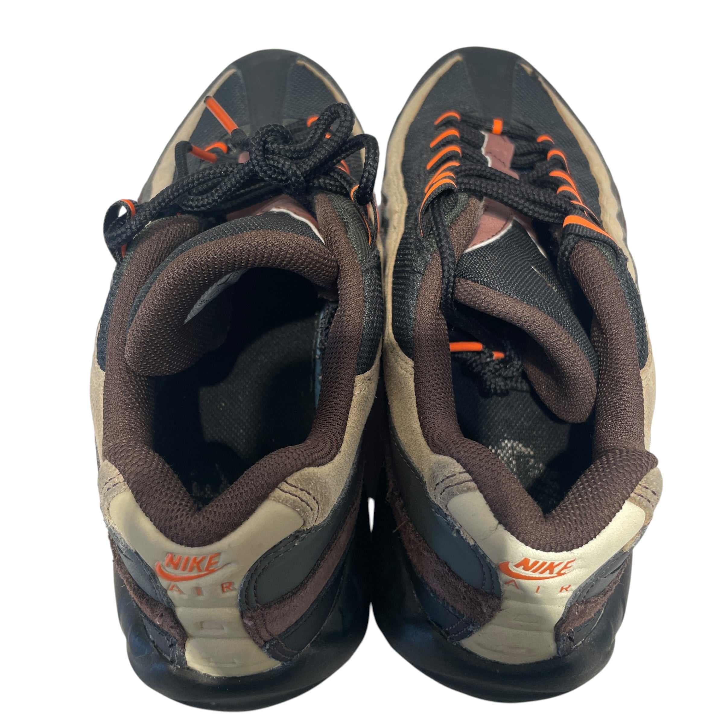 NIKE/Low-Sneakers/US 9/Leather/BRW/Air Max 95 Dark Army view 4