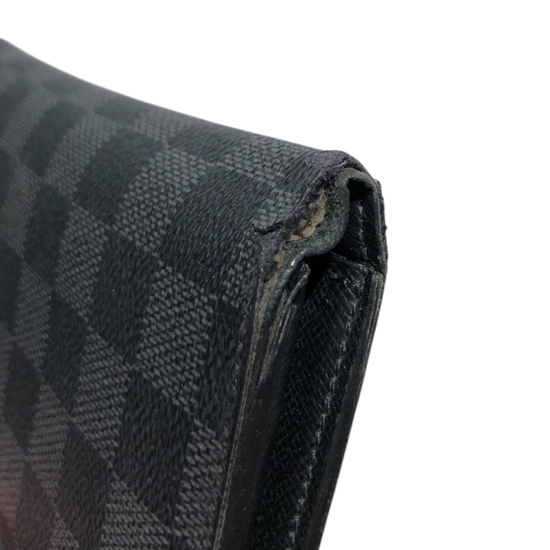 LOUIS VUITTON/Bifold Wallet/M/All Over Print/Leather/BLK/G.H.W. view 5