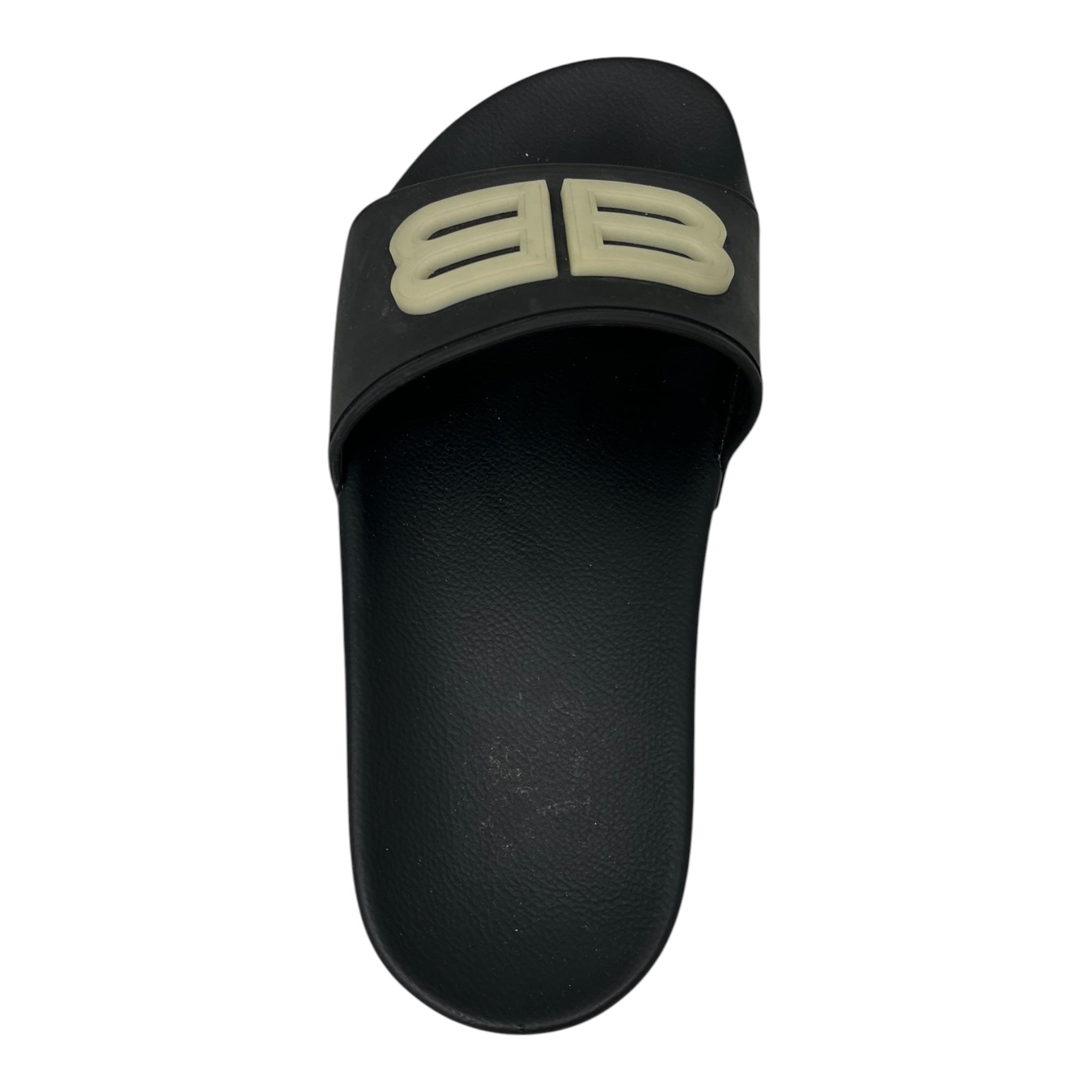 BALENCIAGA/Flat Shoes/US 6/Polyester/BLK/Open-Toe/GLOW POOL SLIDES view 3