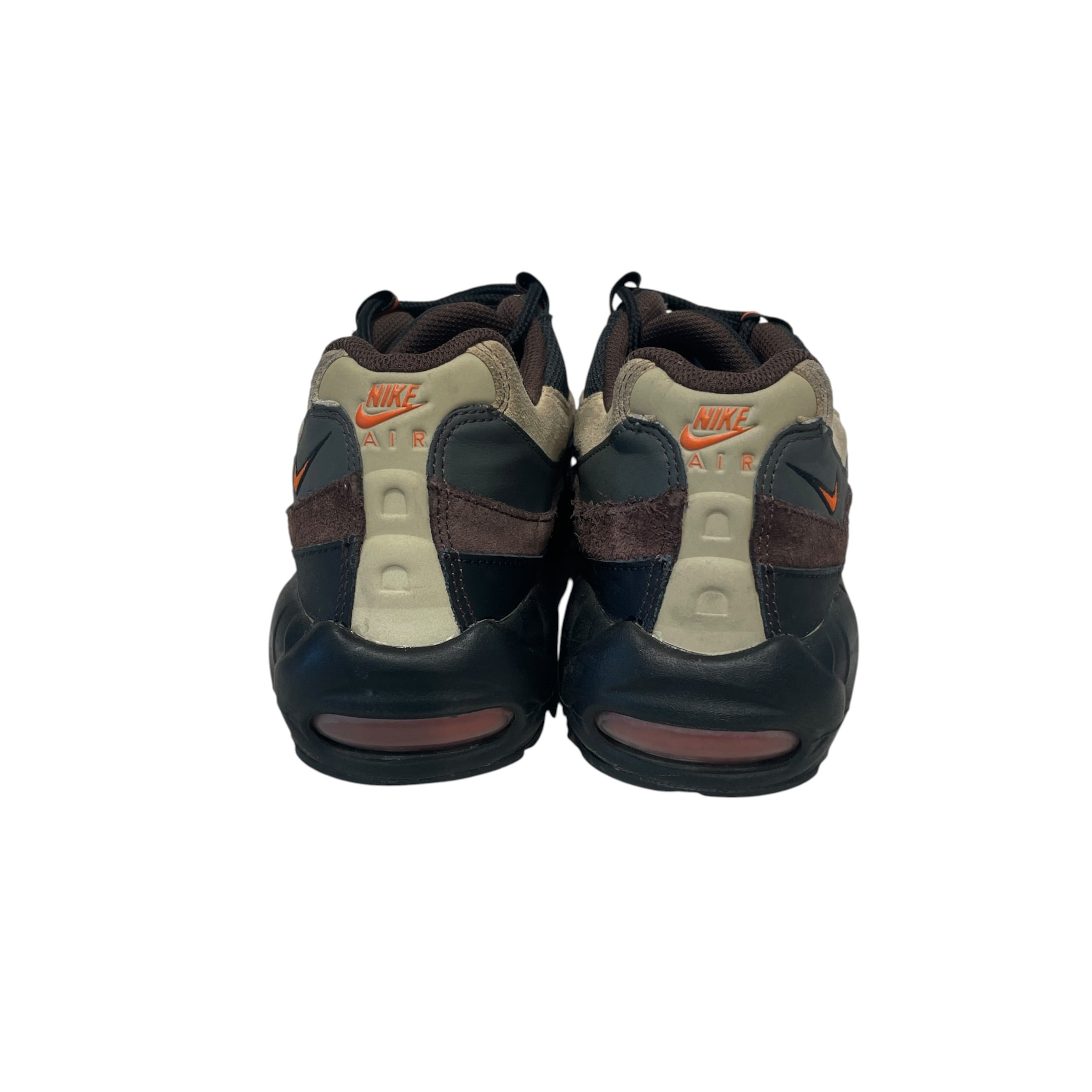 NIKE/Low-Sneakers/US 9/Leather/BRW/Air Max 95 Dark Army view 3
