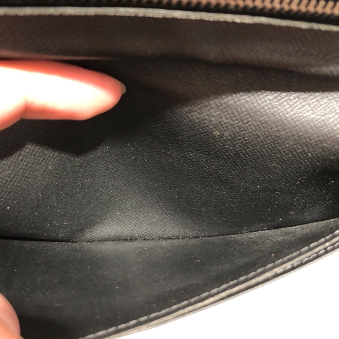 LOUIS VUITTON/Bifold Wallet/M/All Over Print/Leather/BLK/G.H.W. view 7