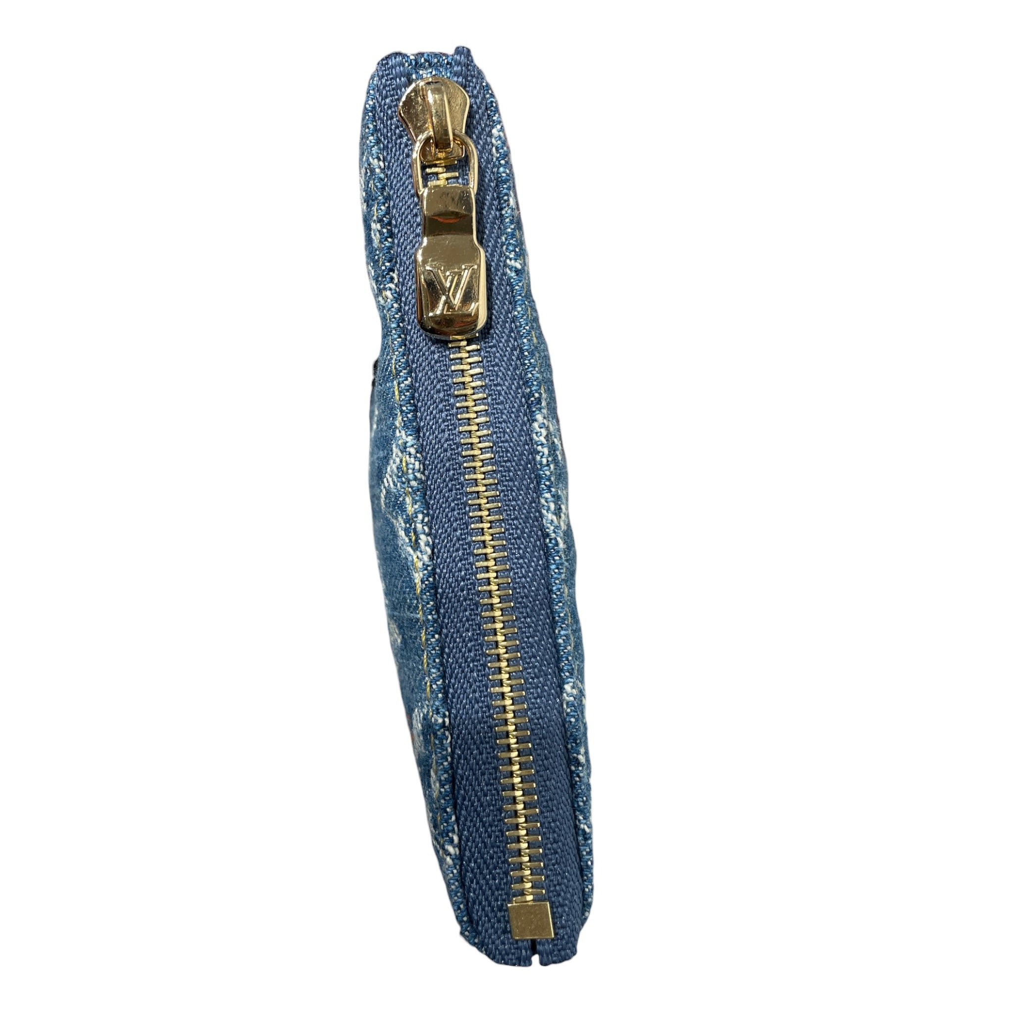 LOUIS VUITTON/Pouch/Monogram/Denim/BLU/MURAKAMI 20TH ANNIVERSARY view 4