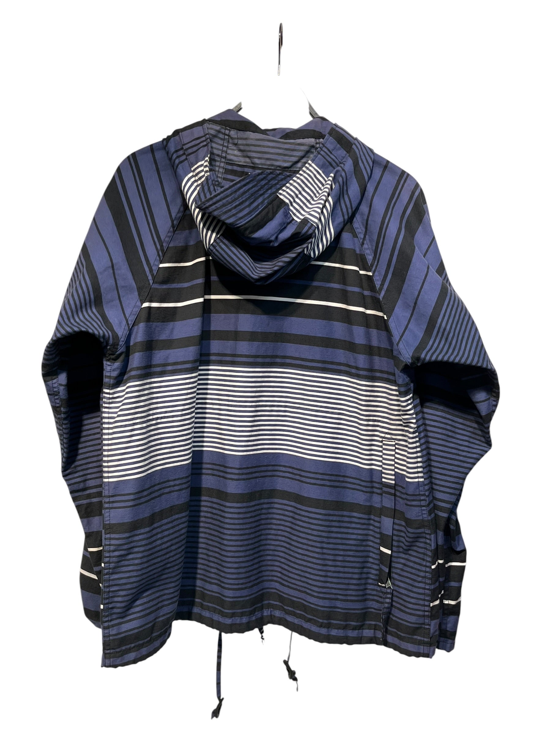 Engineered Garments/Jacket/M/Cotton/IDG/Stripe/pocket on arm white/black/nvy view 2