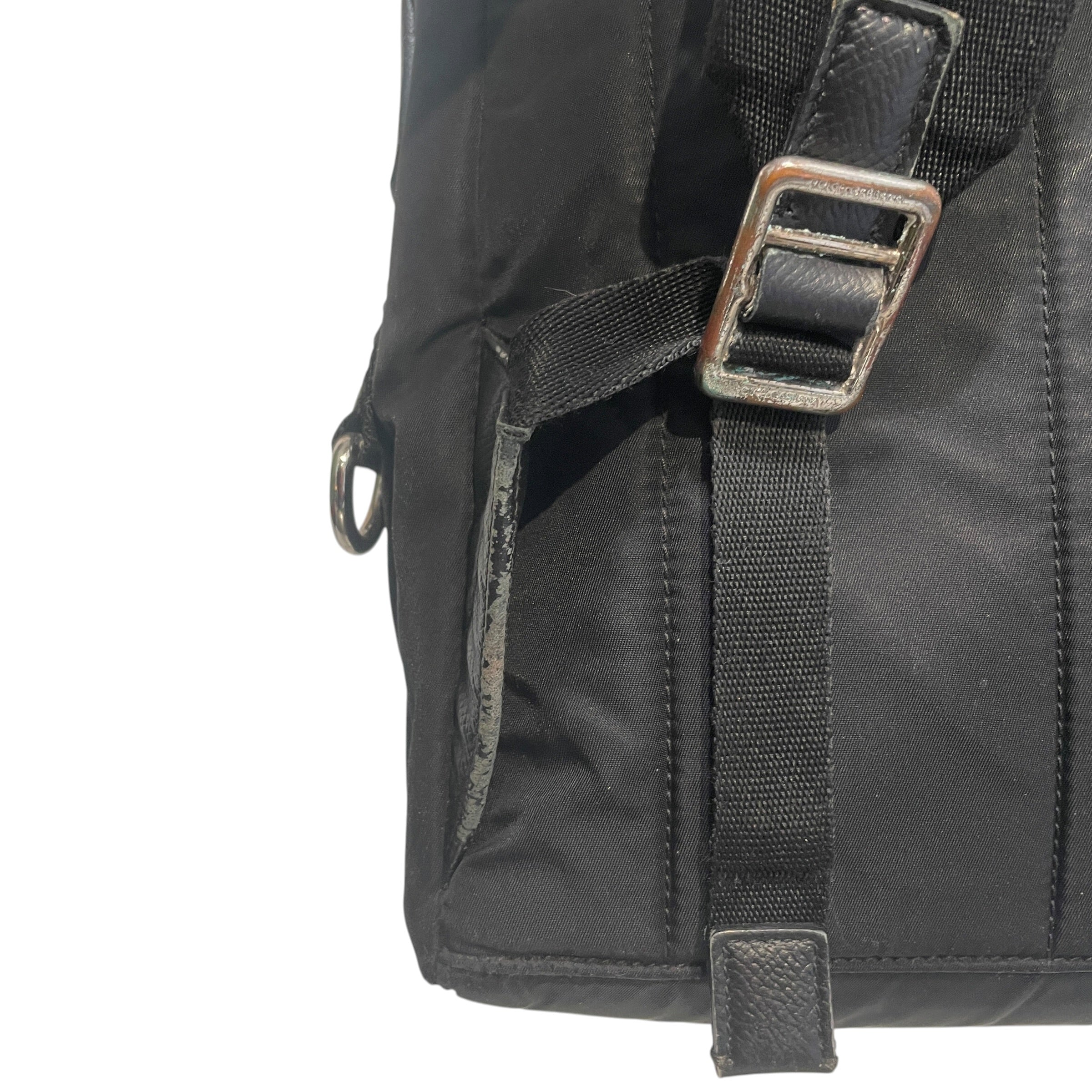 DOLCE&GABBANA/Backpack/Graphic/Nylon/BLK/Faces Studded view 5