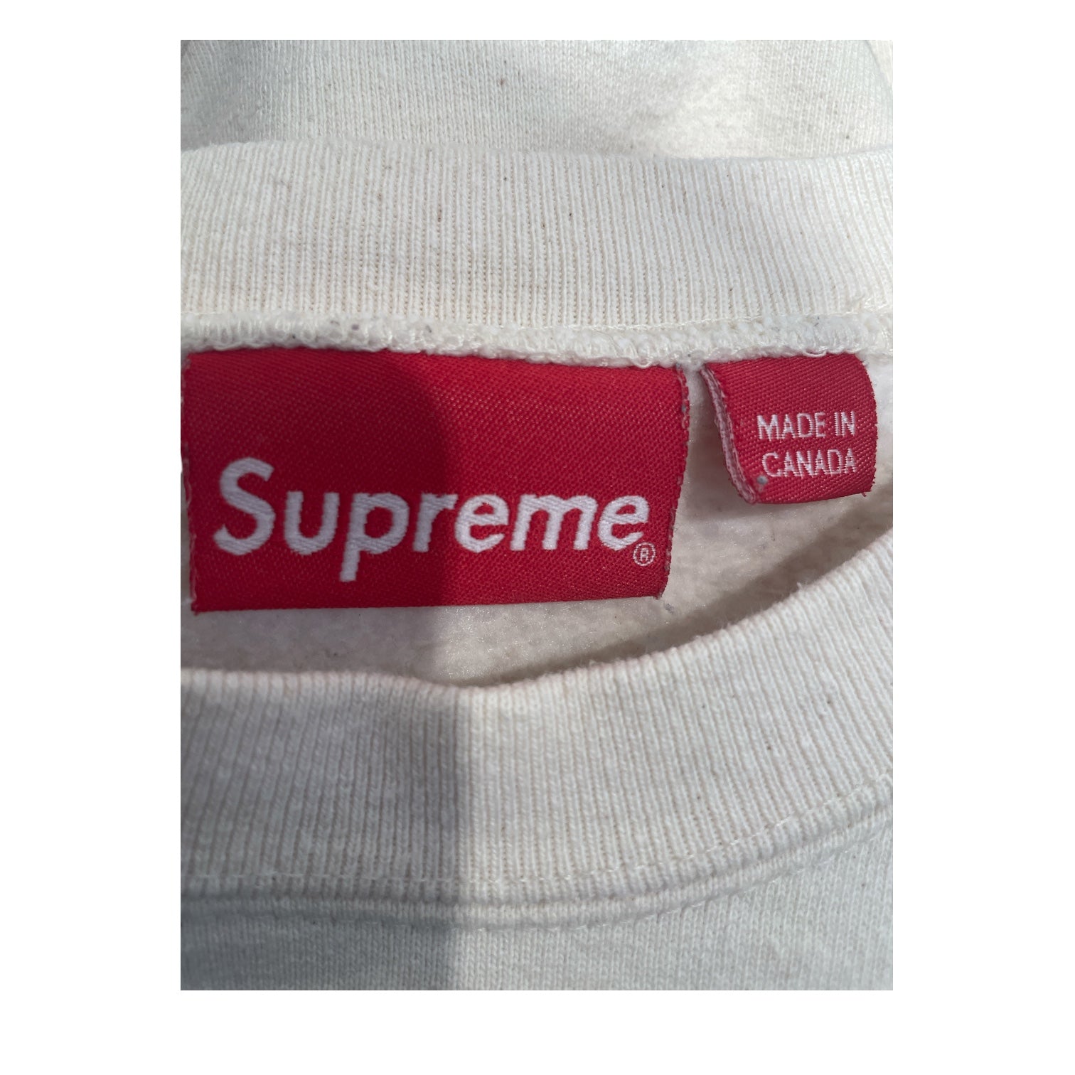 Supreme/Sweatshirt/S/Cotton/CRM/CREAM EMBROIDERED LOGO view 3