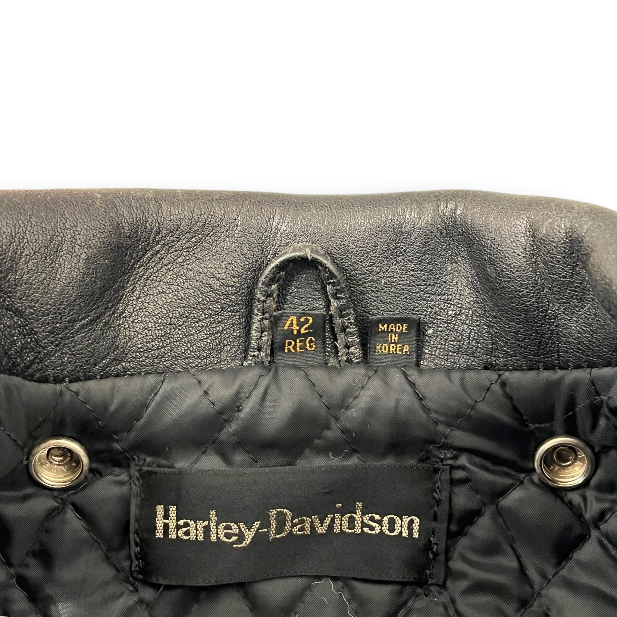 HARLEY DAVIDSON/Leather Jkt/42/Leather/BLK/HEAVY MOTO JAKCET view 4
