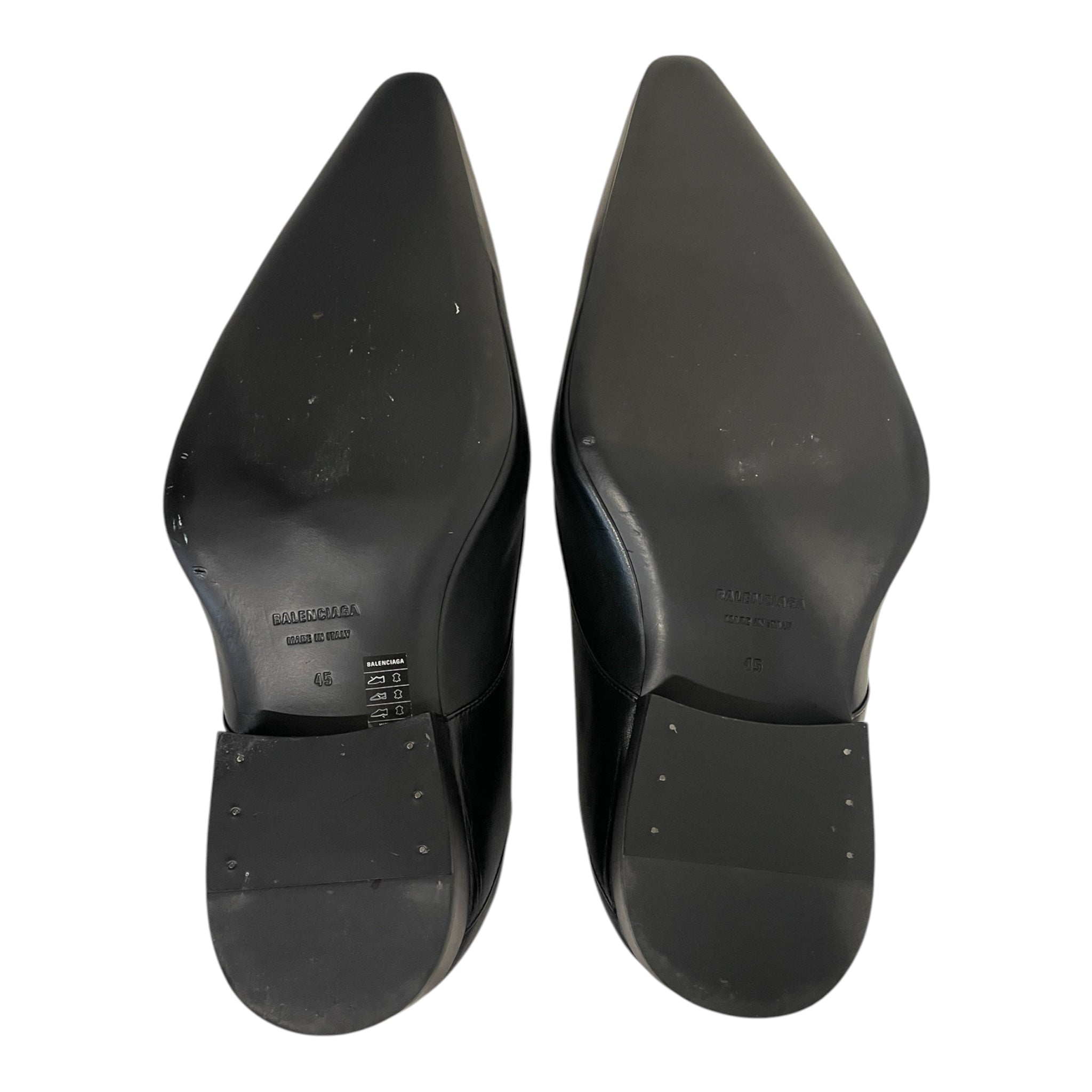 BALENCIAGA/Dress Shoes/US 12/Leather/BLK/OPERA DERBY view 4