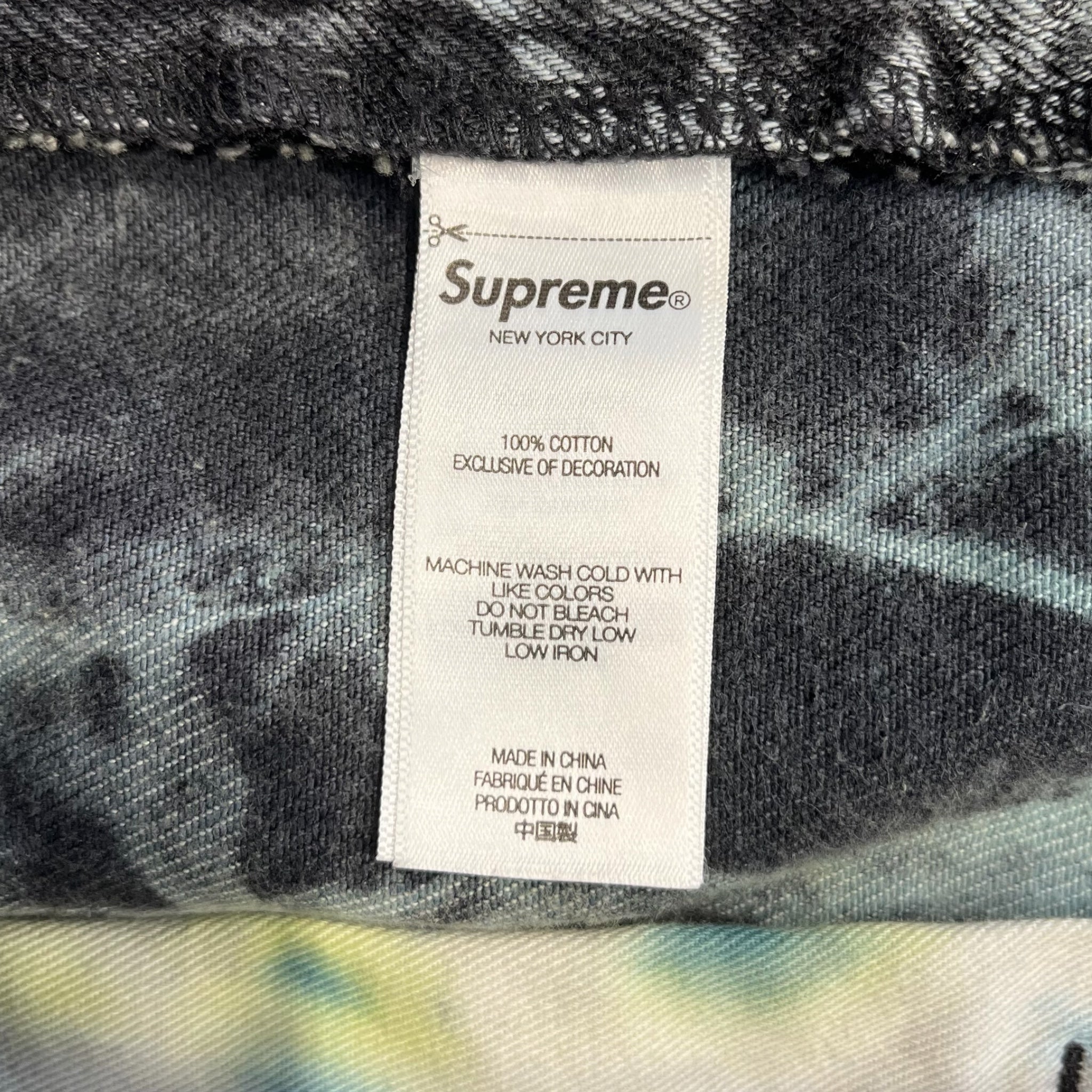 Supreme/Pants/34/Denim/MLT/All Over Print/TIE DYE REGULAR JEANS view 4