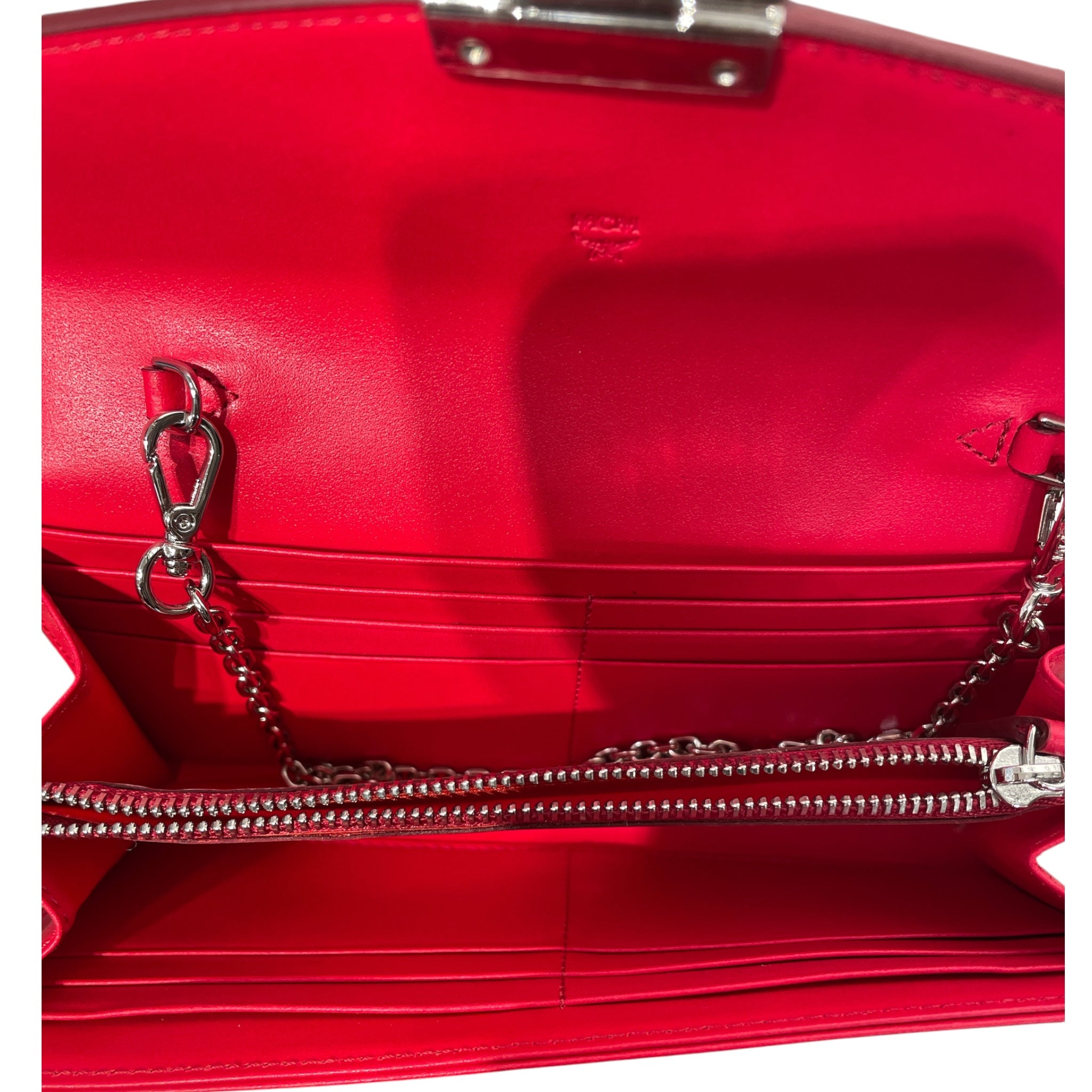 MCM/Cross Body Bag/Monogram/Leather/RED/NEW WAVE view 3