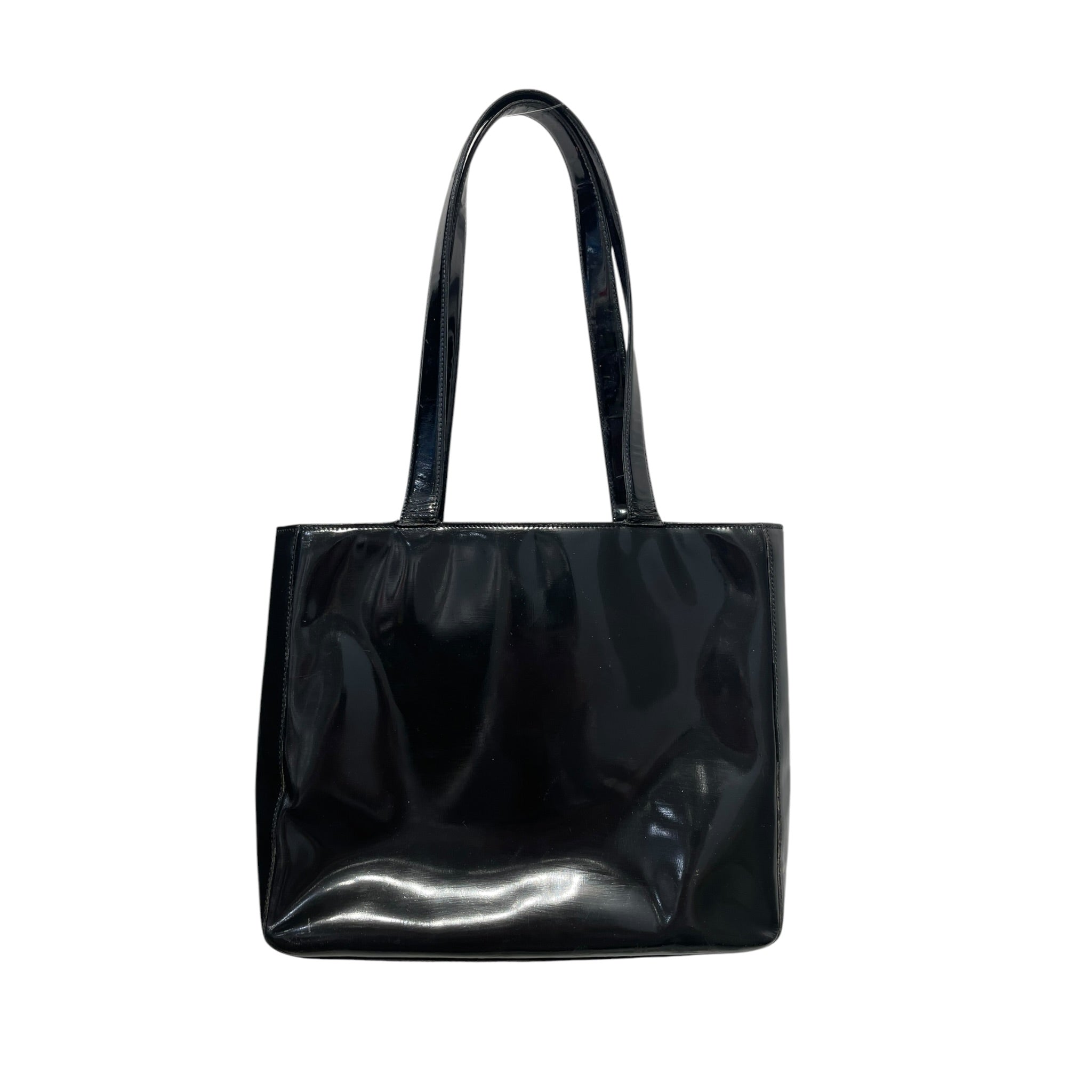 CHANEL/Tote Bag/Leather/BLK/ view 2