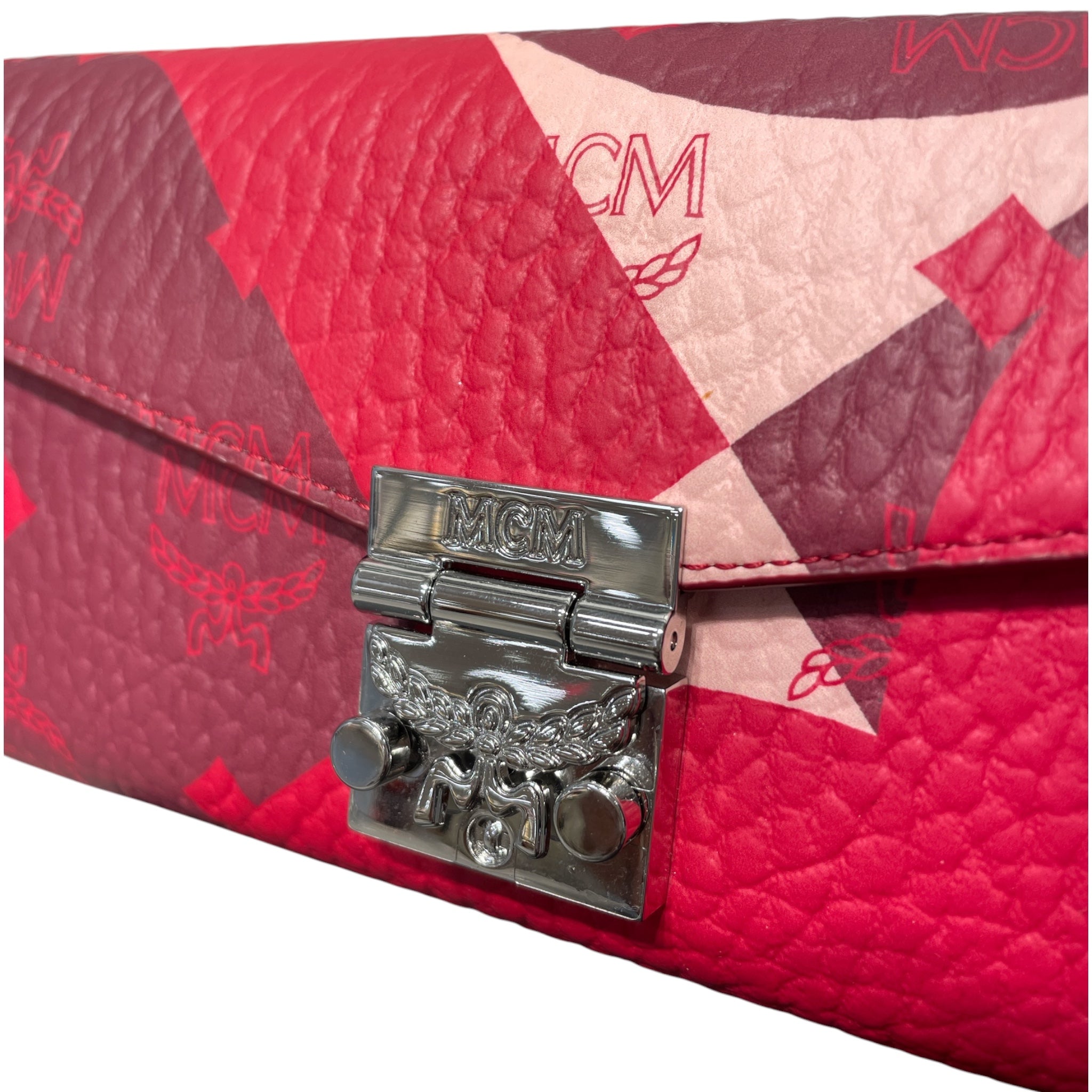 MCM/Cross Body Bag/Monogram/Leather/RED/NEW WAVE view 4