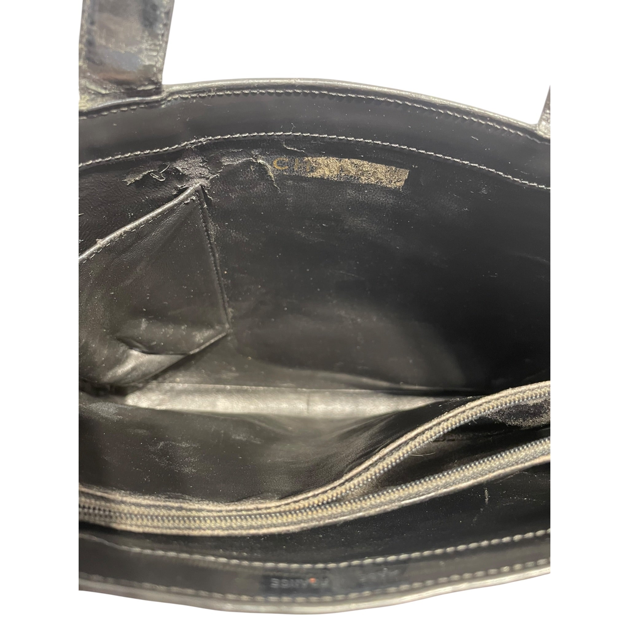 CHANEL/Tote Bag/Leather/BLK/ view 6