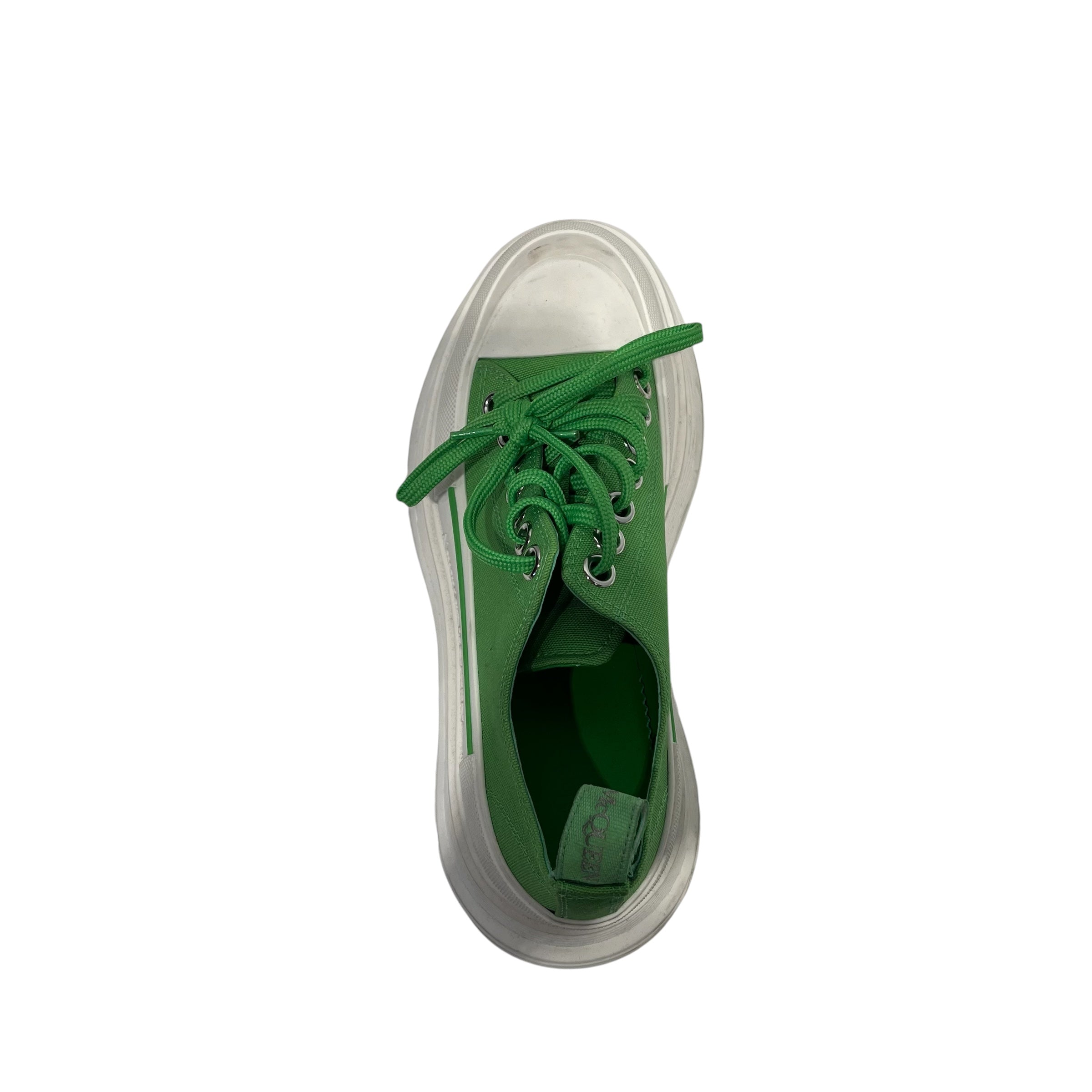 Alexander McQueen/Low-Sneakers/EU 37/Leather/GRN/ view 3