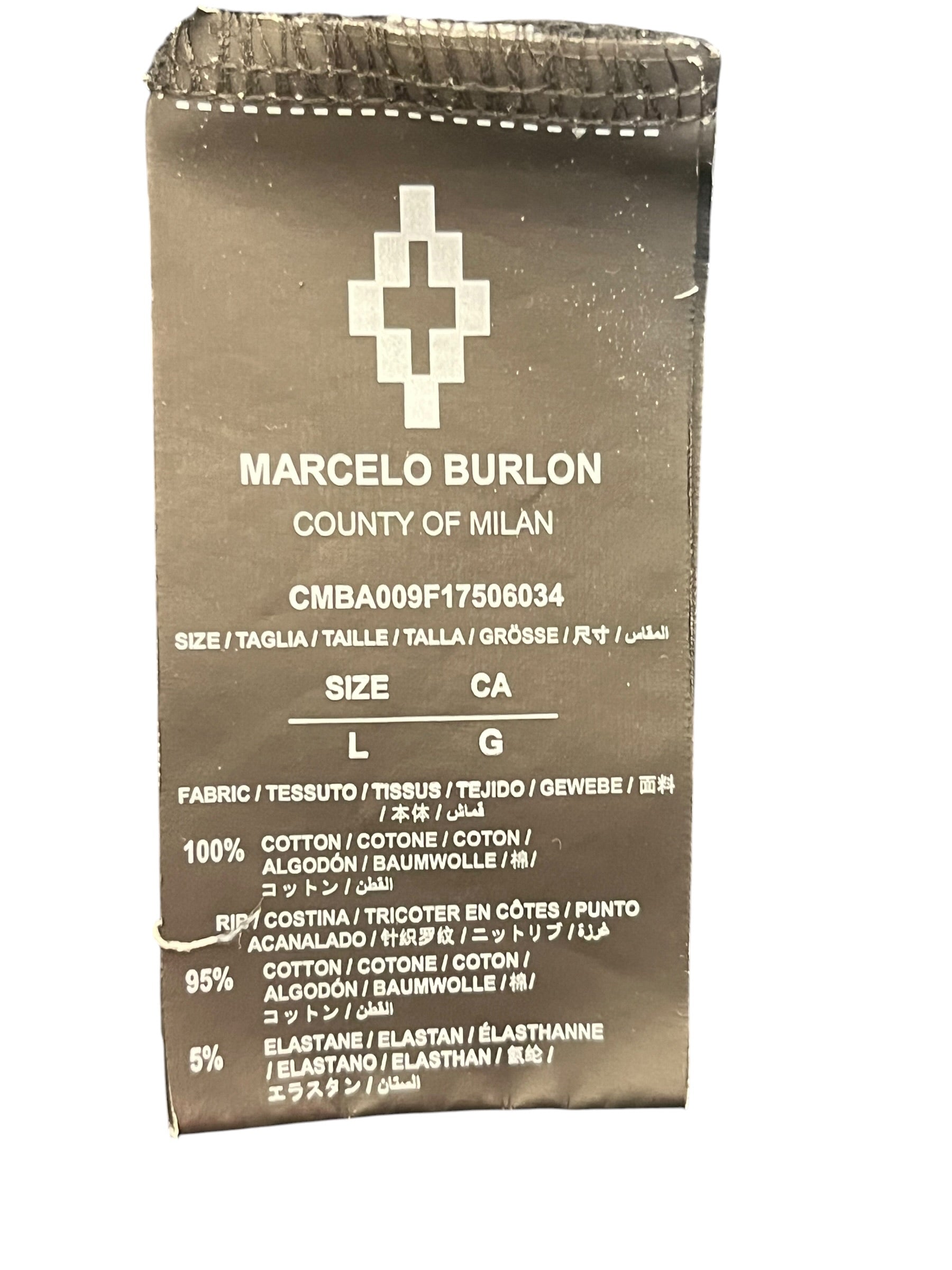 MARCELO BURLON COUNTY OF MILAN/Sweatshirt/L/Graphic/Cotton/BLK/white wing crewneck view 4