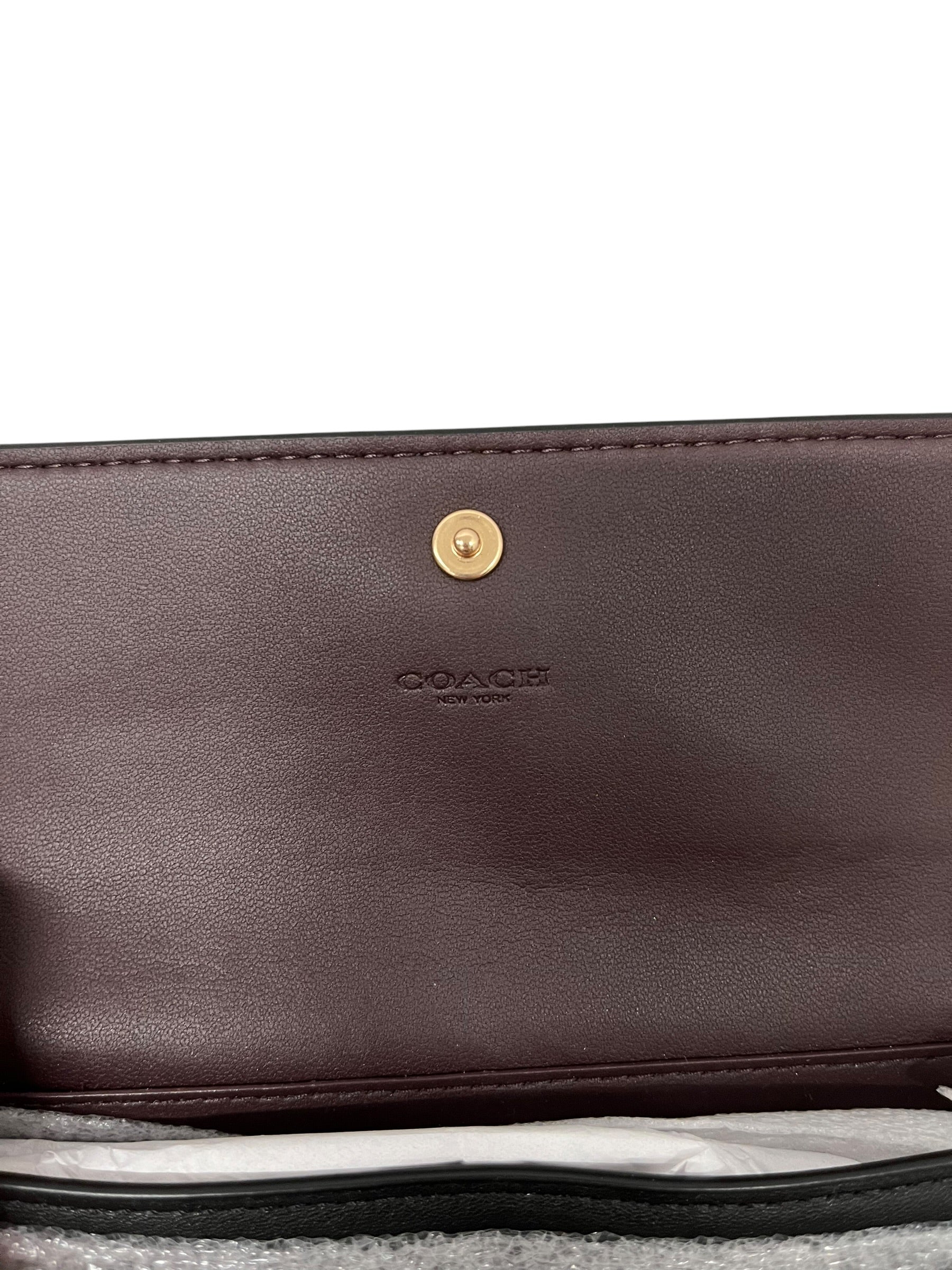 COACH/Bifold Wallet/Monogram/Leather/BLK/FOLDOVER WRISTLET view 4