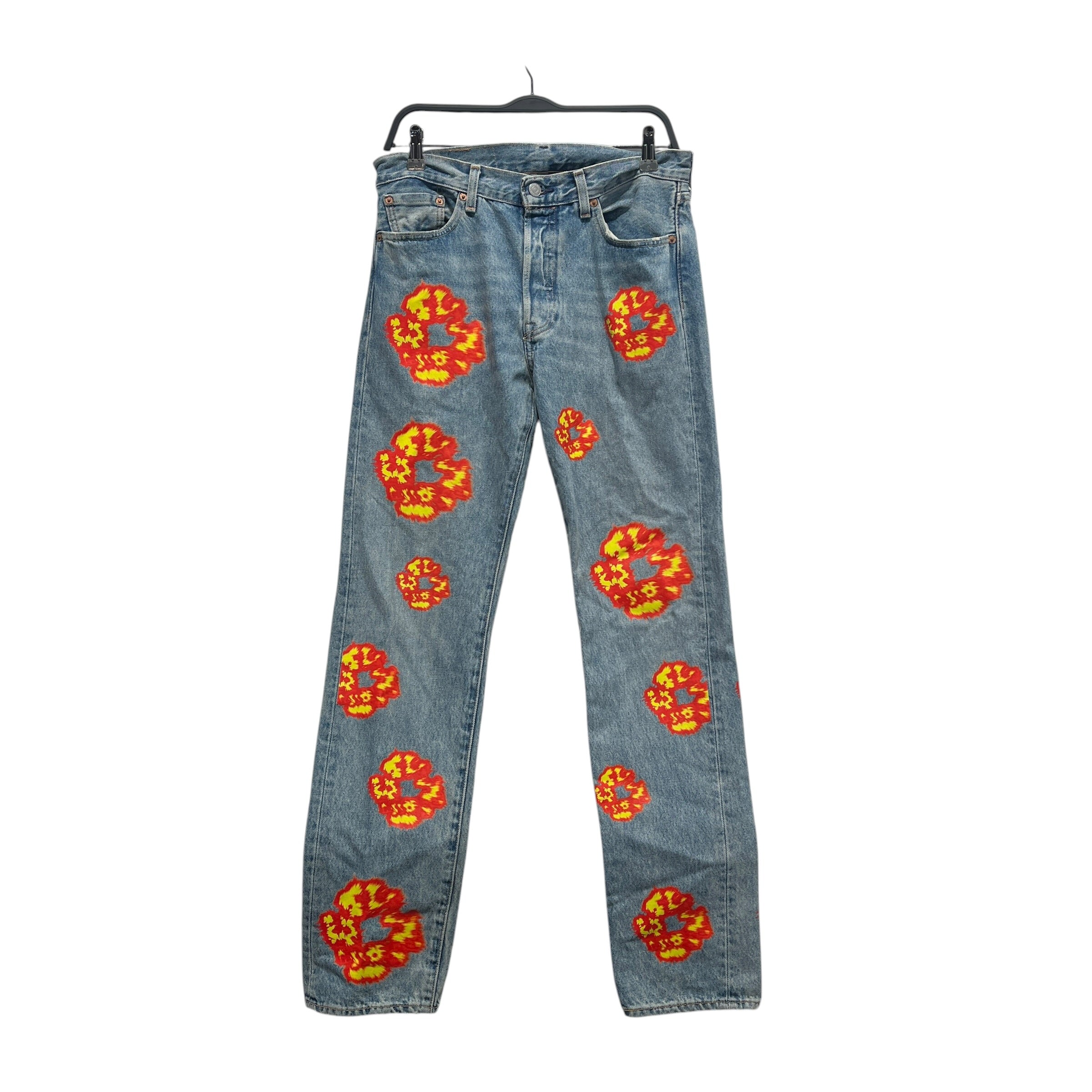DENIM TEARS/Pants/30/Cotton/BLU/OFFSET view 1