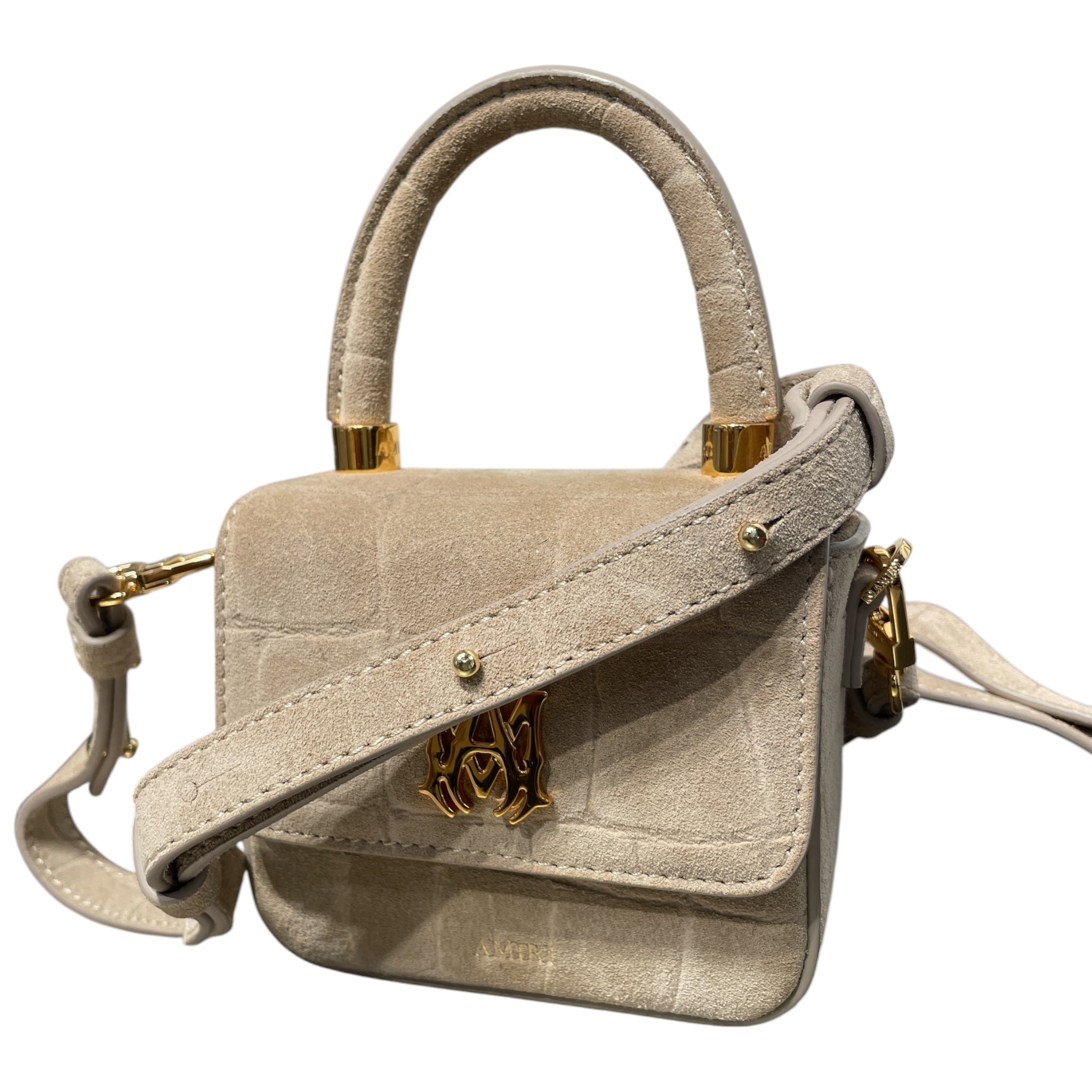 AMIRI/Cross Body Bag/Suede/BEG/croc suede view 5