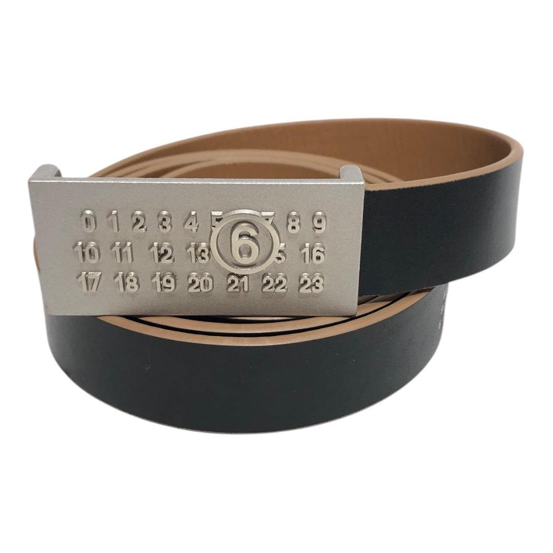 MM6/Belt/Leather/MLT/42" BLK BRN reversable view 1