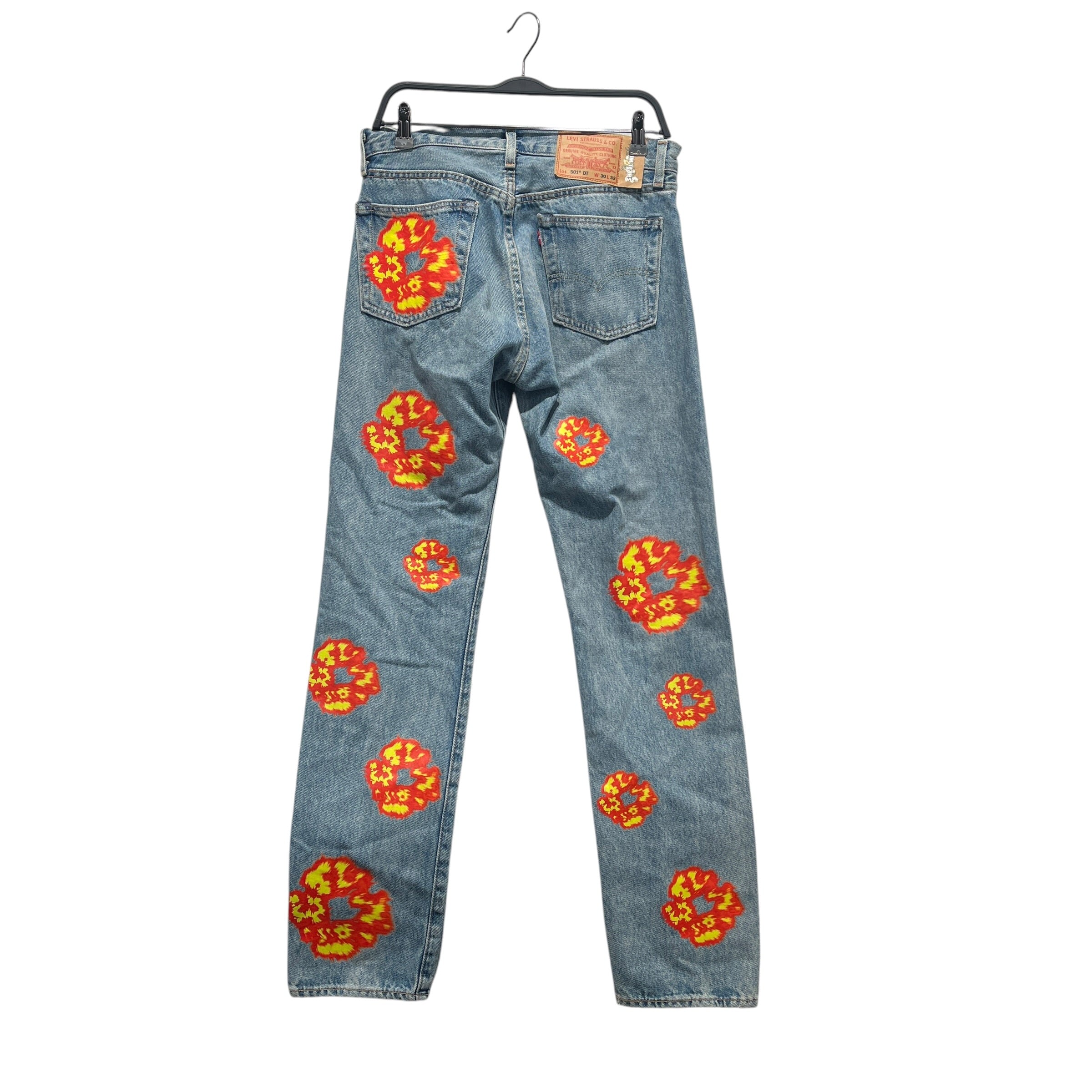 DENIM TEARS/Pants/30/Cotton/BLU/OFFSET view 2