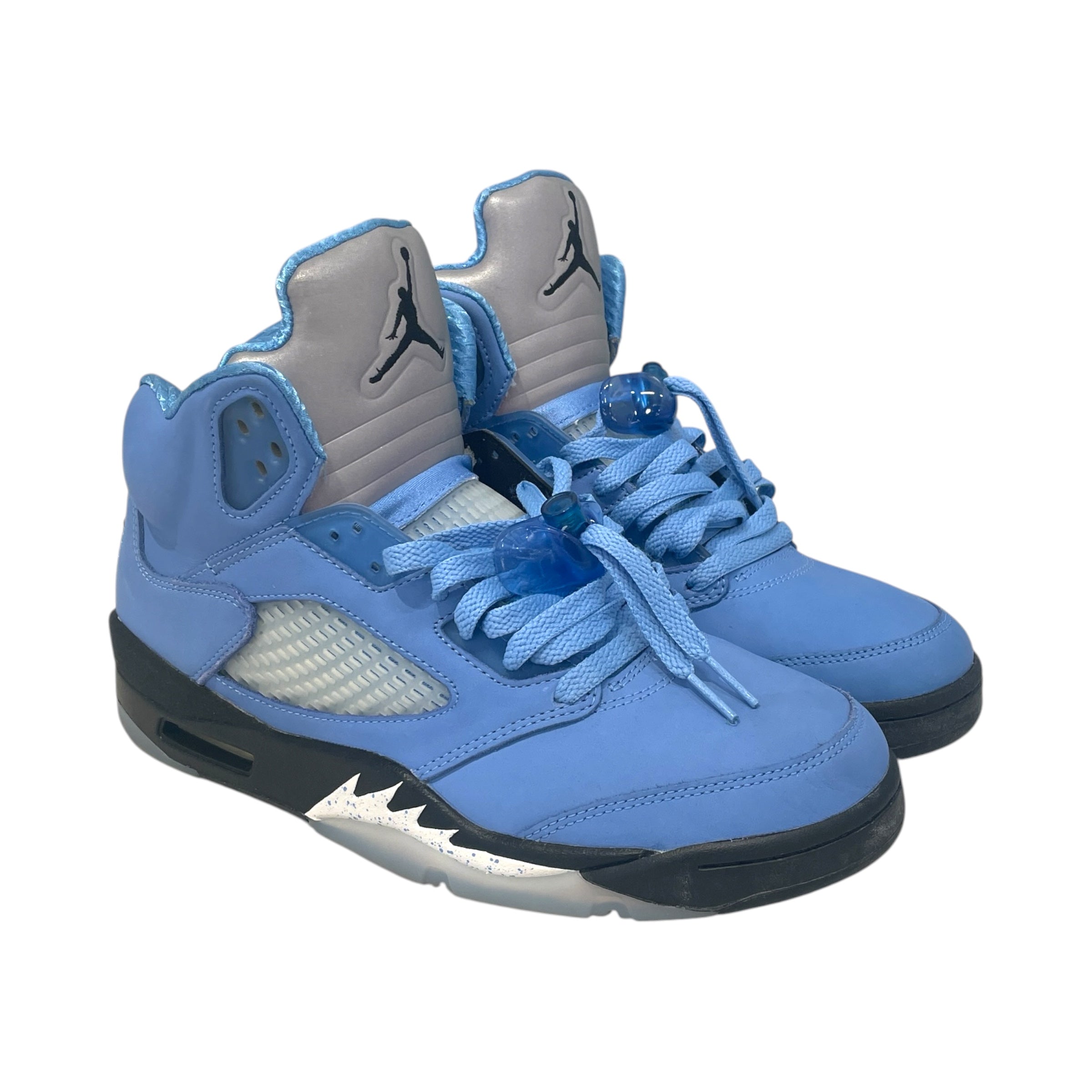 NIKE/Hi-Sneakers/US 9/Suede/BLU/jordan 5 retro unc blue view 1