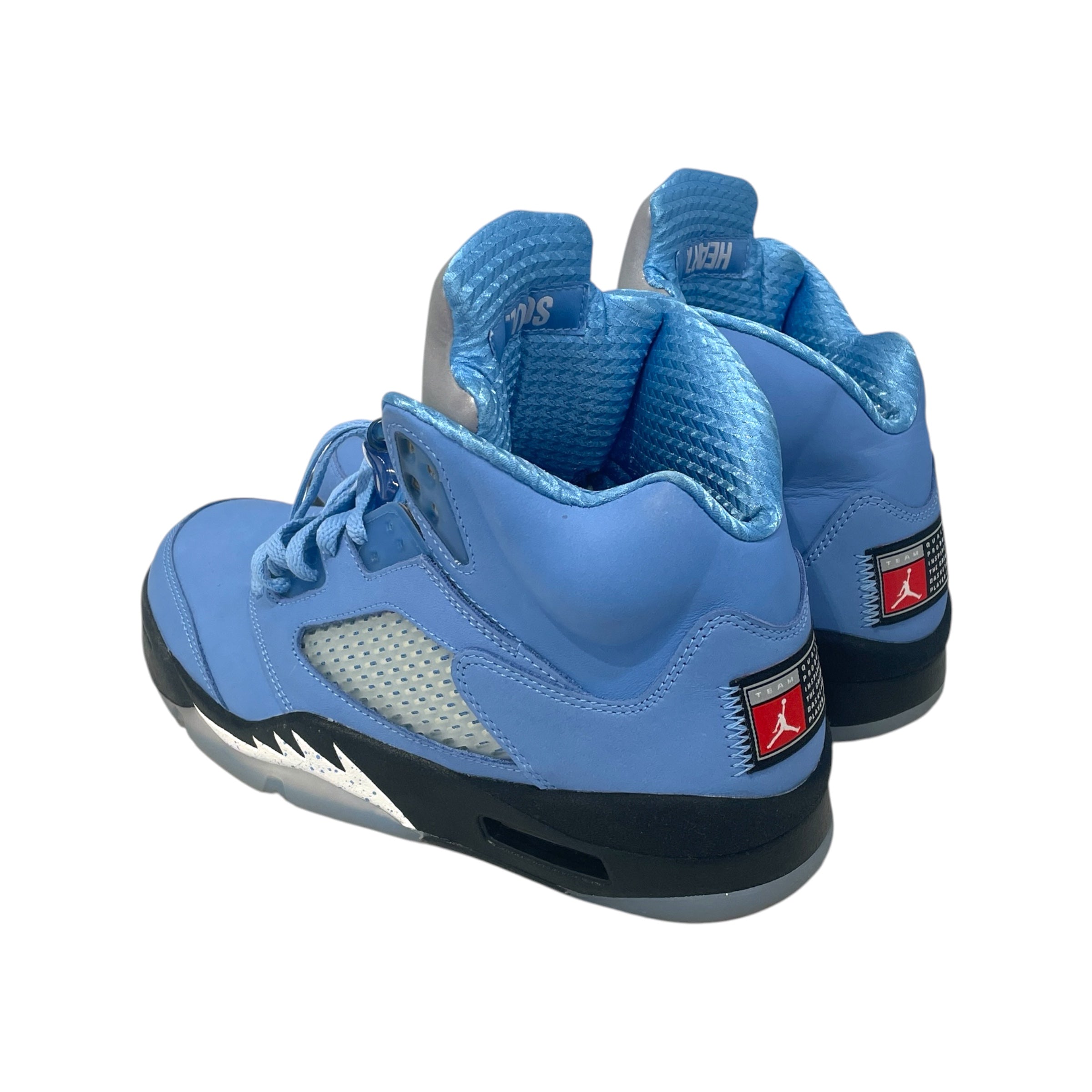 NIKE/Hi-Sneakers/US 9/Suede/BLU/jordan 5 retro unc blue view 2