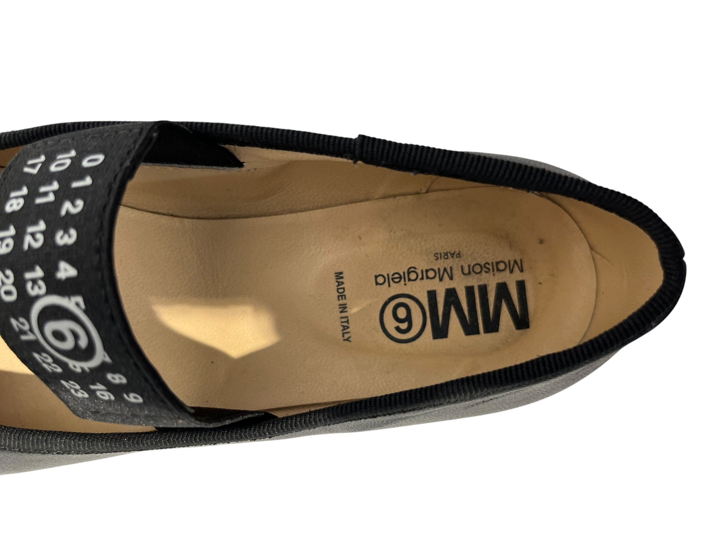 MM6/Flat Shoes/EU 34/Leather/BLK/ view 3