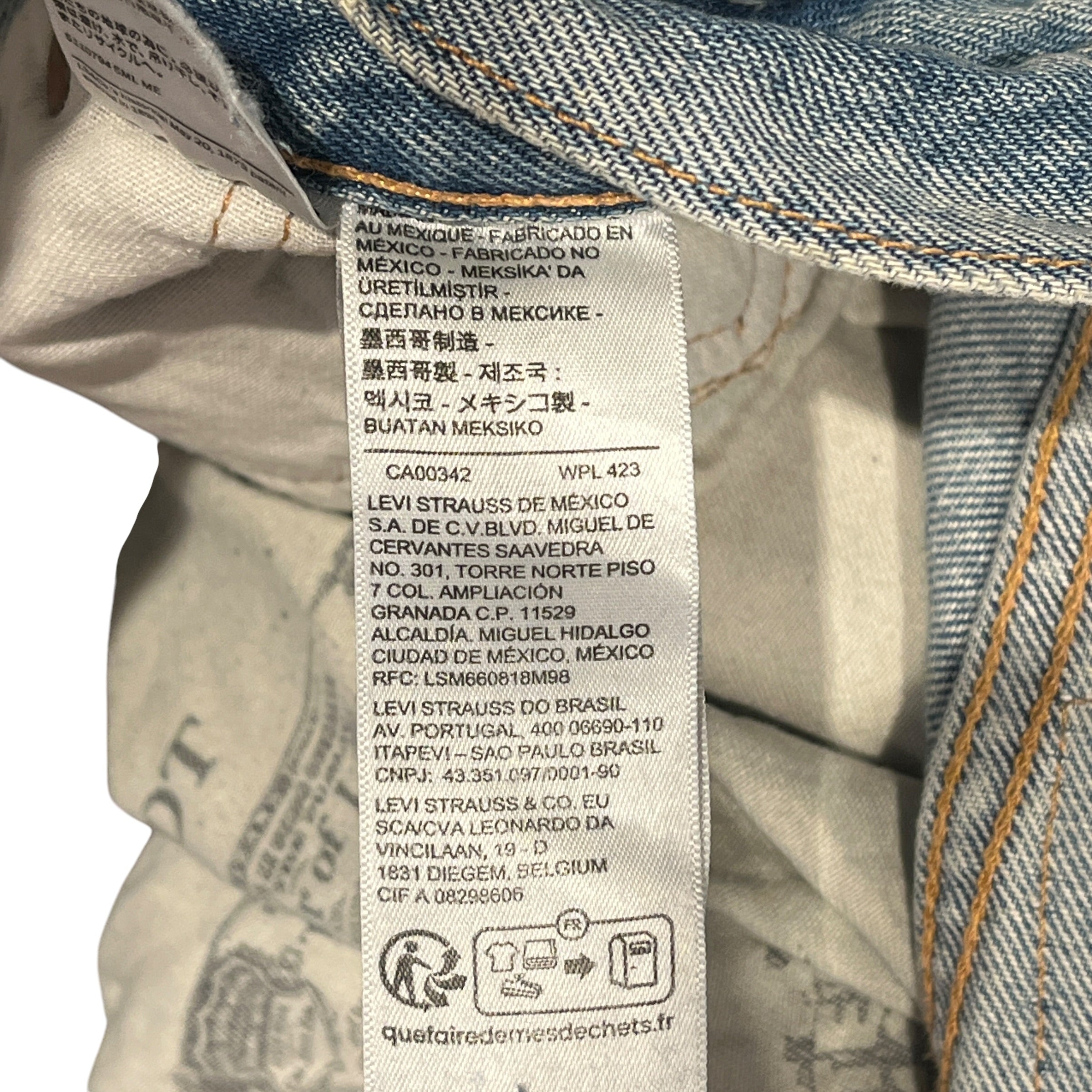 DENIM TEARS/Pants/30/Cotton/BLU/OFFSET view 5