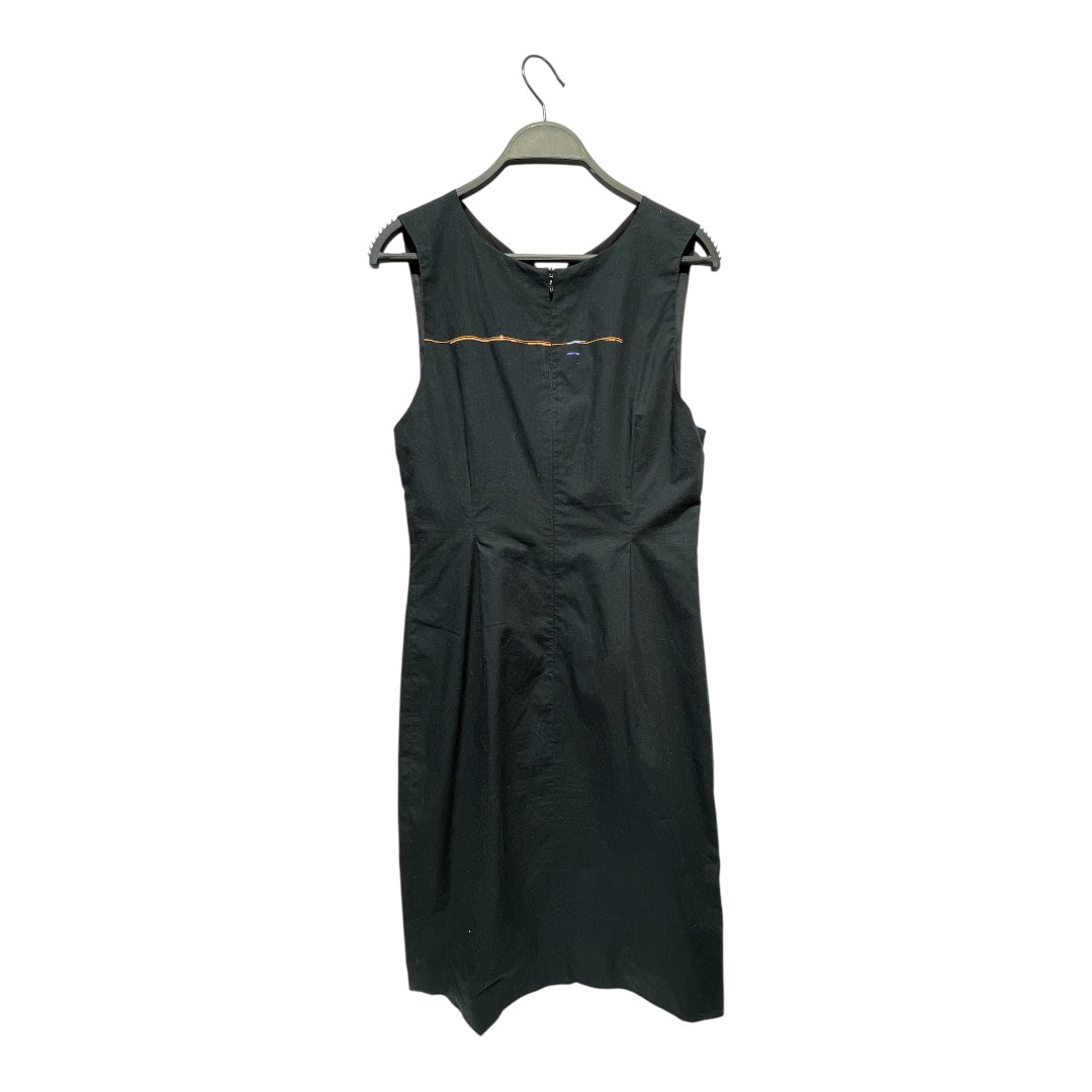 DRIES VAN NOTEN/Dress/36/Graphic/Cotton/BLK/green UFO light graphic view 2