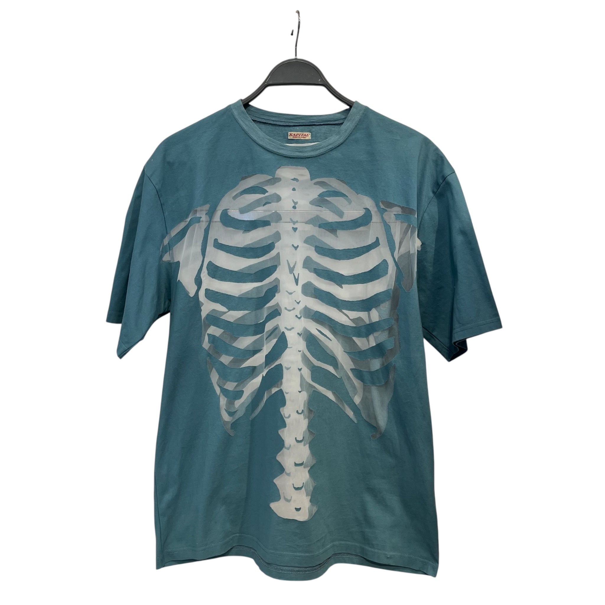 KAPITAL/T-Shirt/L/Cotton/BLU/see thru skeleton mesh top view 1