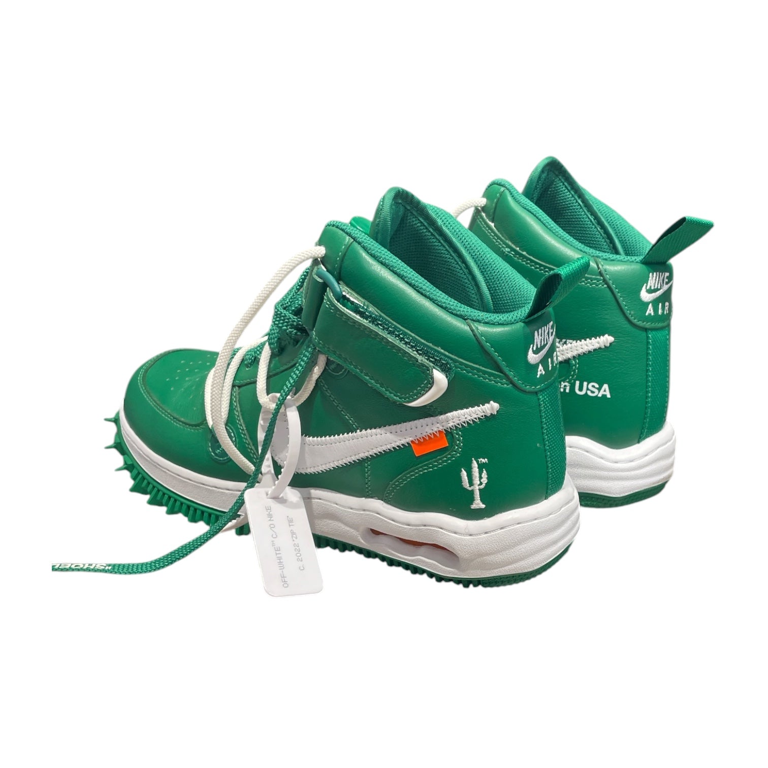 NIKE/OFF-WHITE/Hi-Sneakers/US 10/Leather/GRN/DR0500-300 view 2