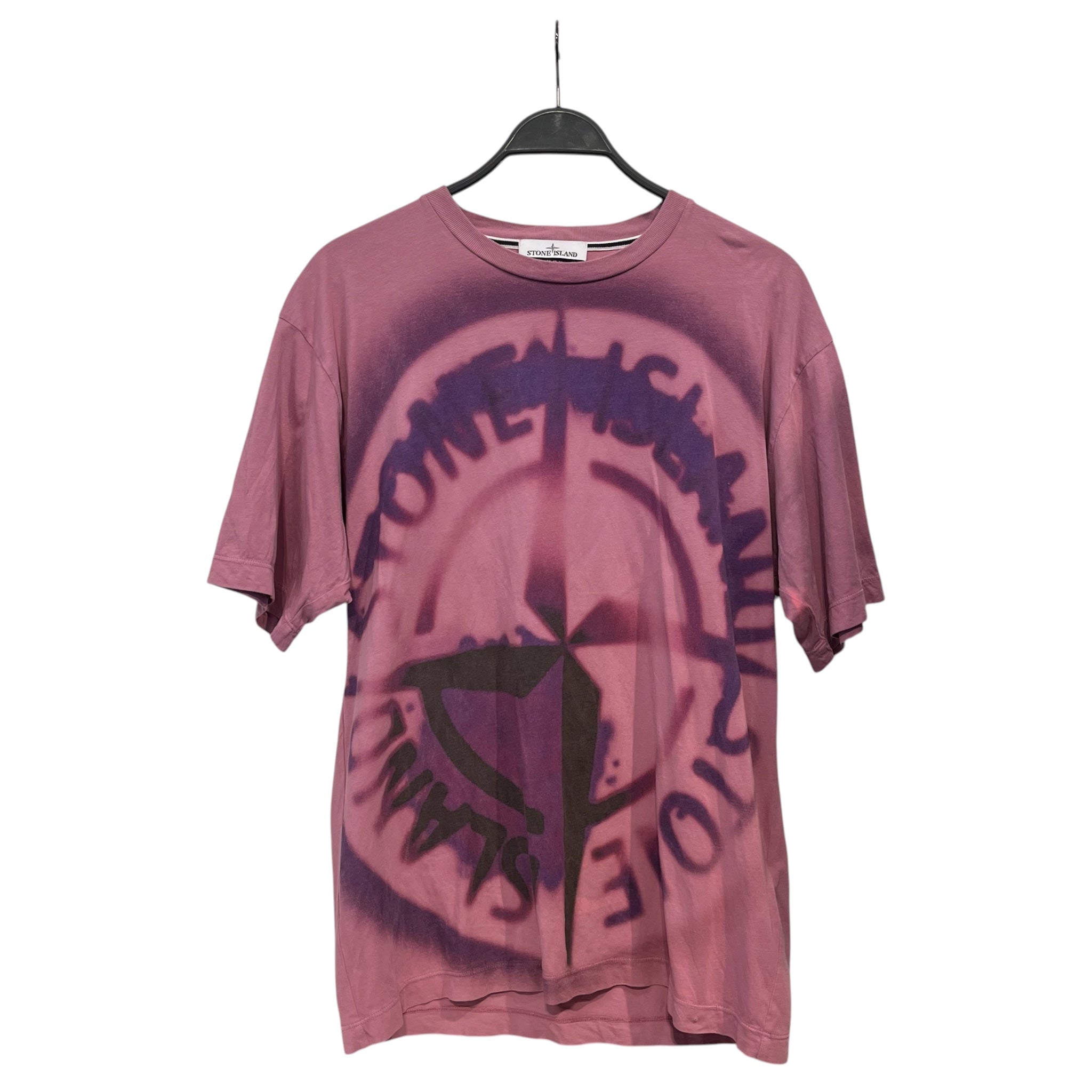 STONE ISLAND/T-Shirt/M/Cotton/PPL/gradient compass graphic view 1