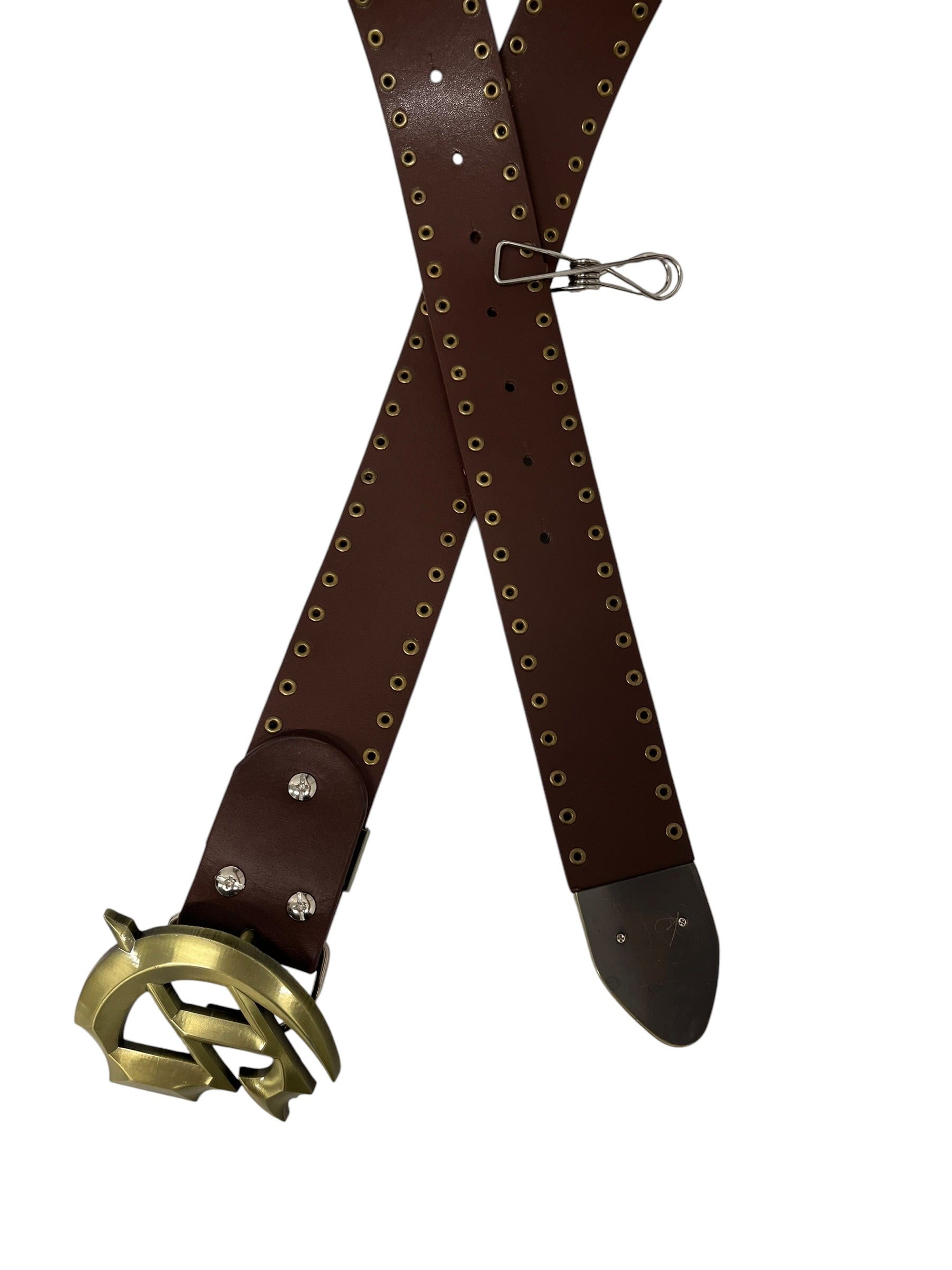 GODSPEED NEW YORK/Belt/Leather/BRW/FORGED GS STUDDED BELT view 3