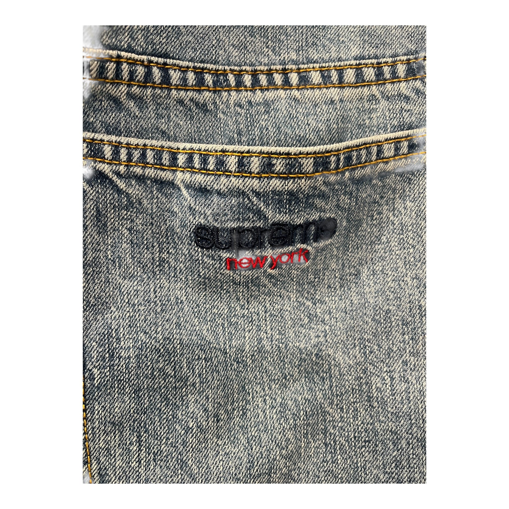 Supreme/Pants/34/Denim/BLU/101837 SUPREMENY BACKRIGHT PKT view 3