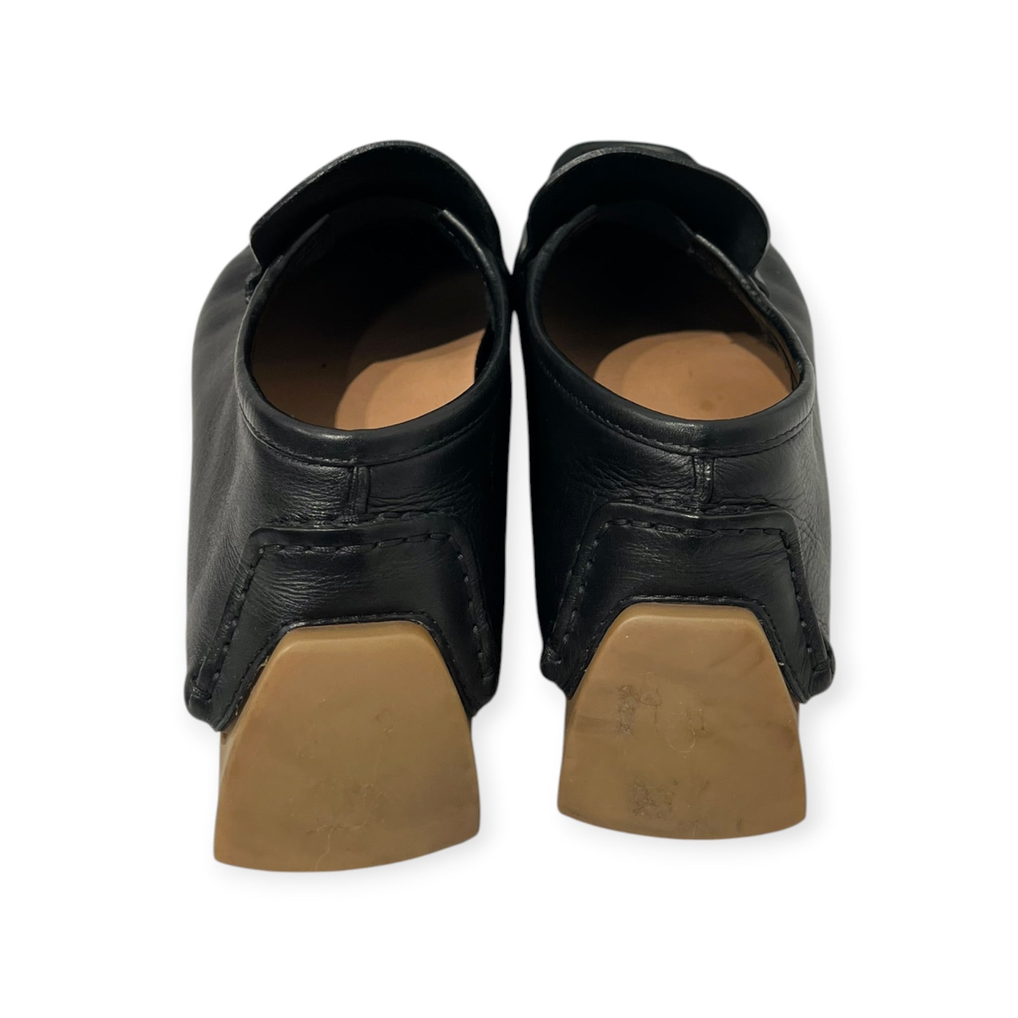 BOTTEGA VENETA/Loafers/Leather/BLK/DRIVERS BROWN SOLES view 4