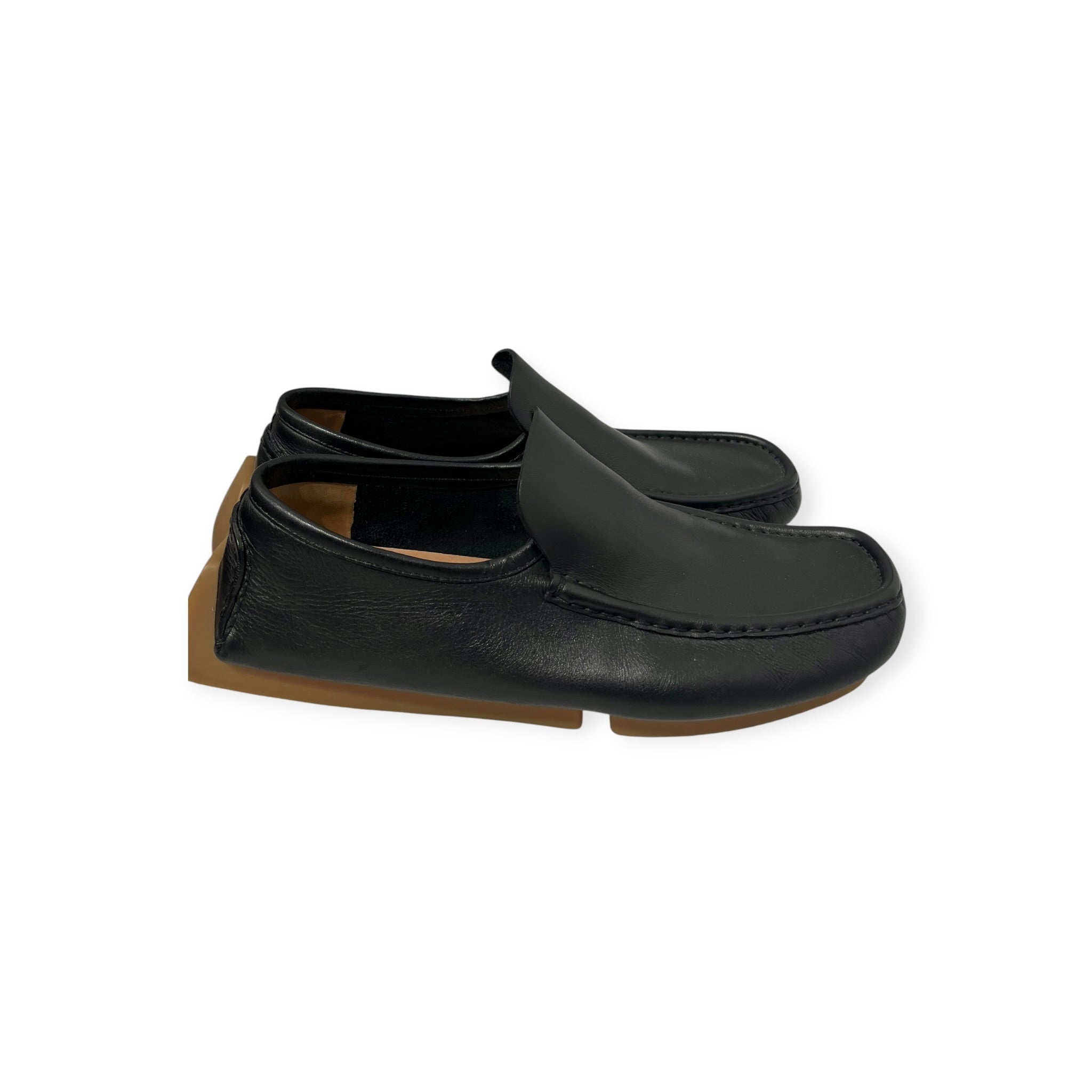 BOTTEGA VENETA/Loafers/Leather/BLK/DRIVERS BROWN SOLES view 5