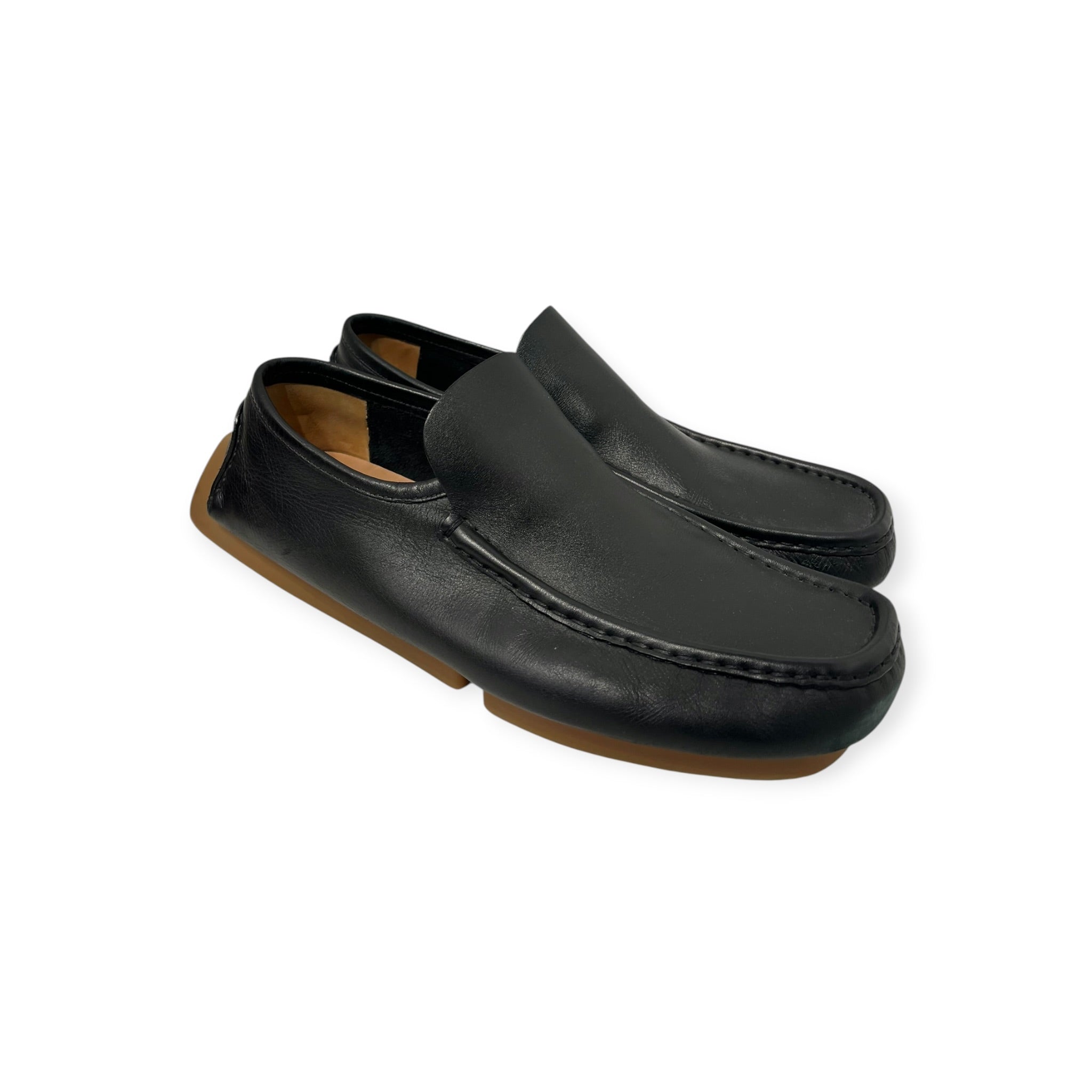 BOTTEGA VENETA/Loafers/Leather/BLK/DRIVERS BROWN SOLES view 7