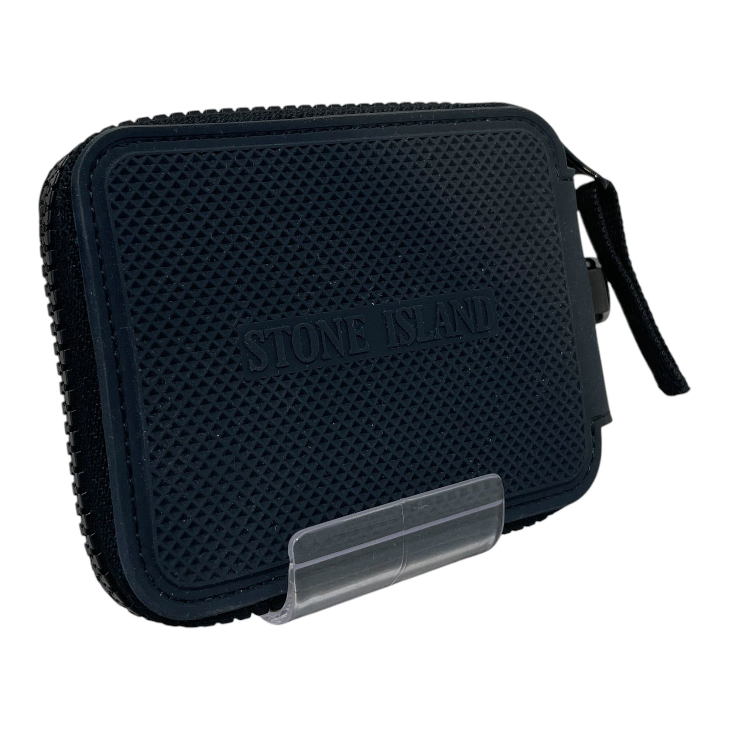 STONE ISLAND/Wallet/BLK/Rubberized Silicone Zip Wallet view 2
