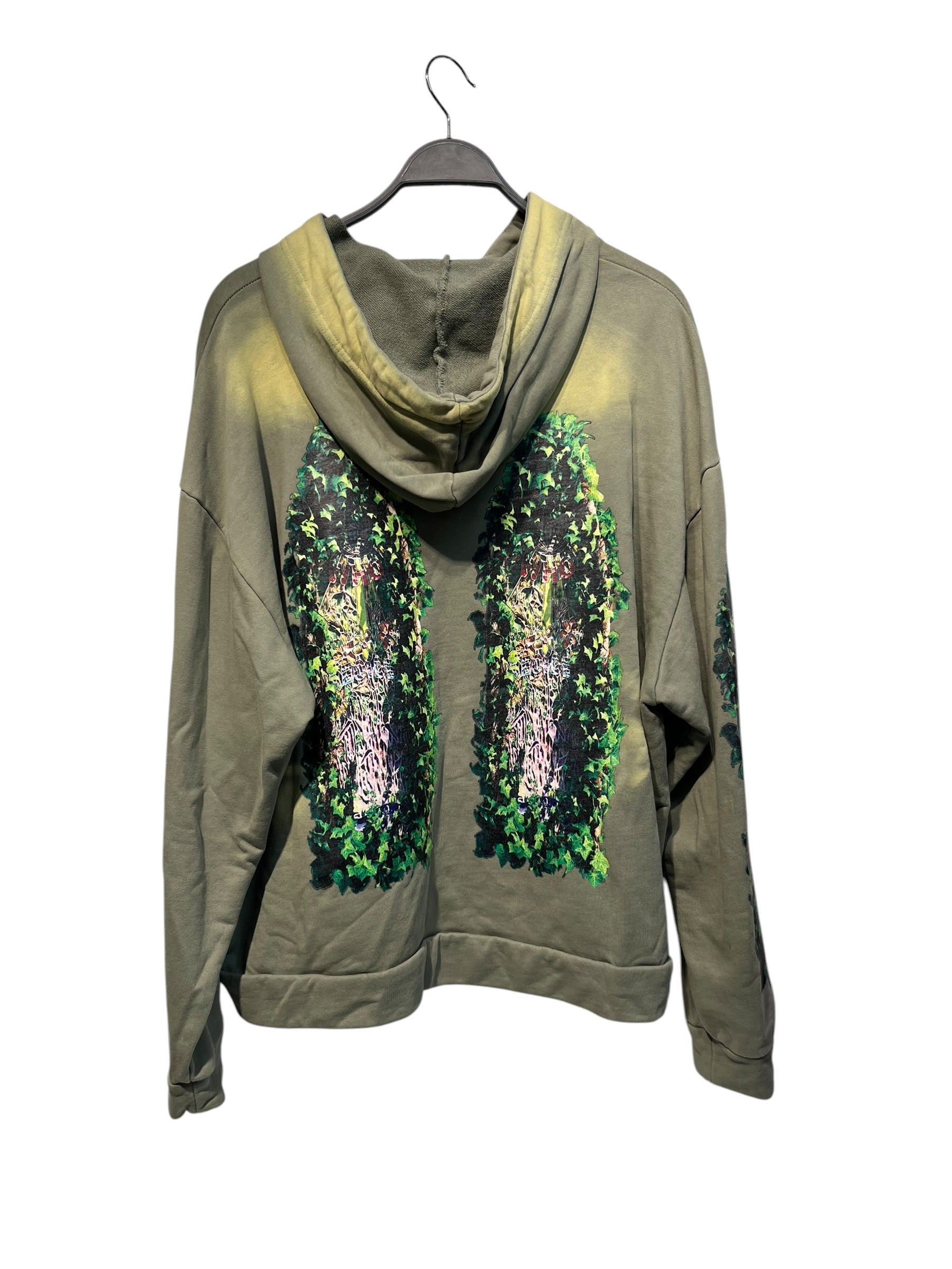 WHO DECIDES WAR/Hoodie/XL/Graphic/Cotton/GRN/garden glass hoodie, distress view 2