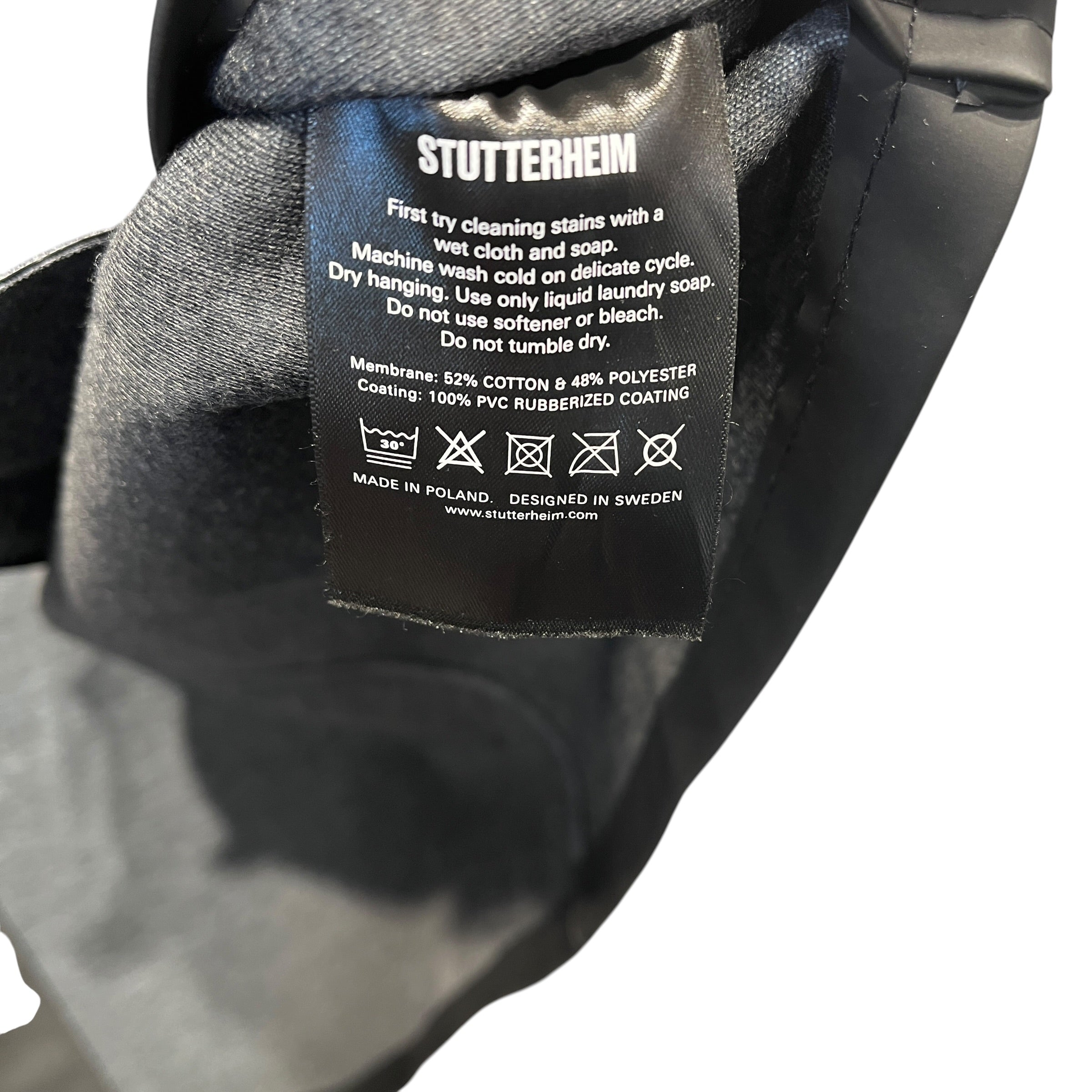 STUTTERHEIM/Jacket/XS/BLK/rubberized pvc coating view 4