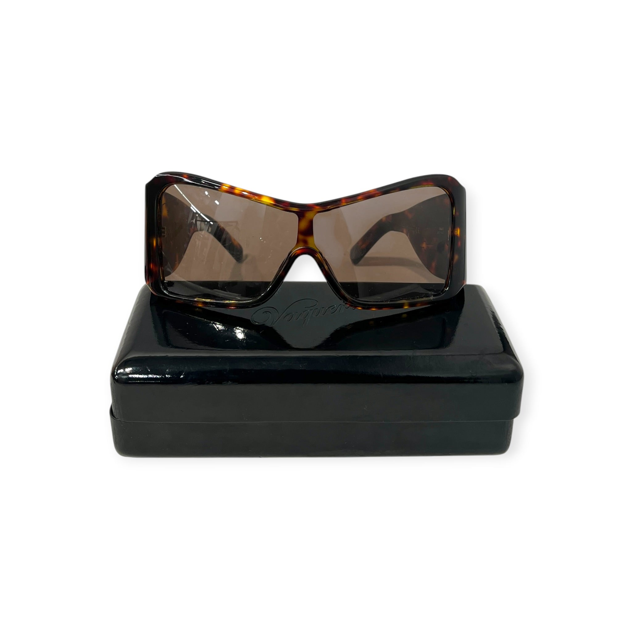 Vaquera/Sunglasses/Plastic/BRW/L's/shield tortoise 3wcase 137-142 view 1