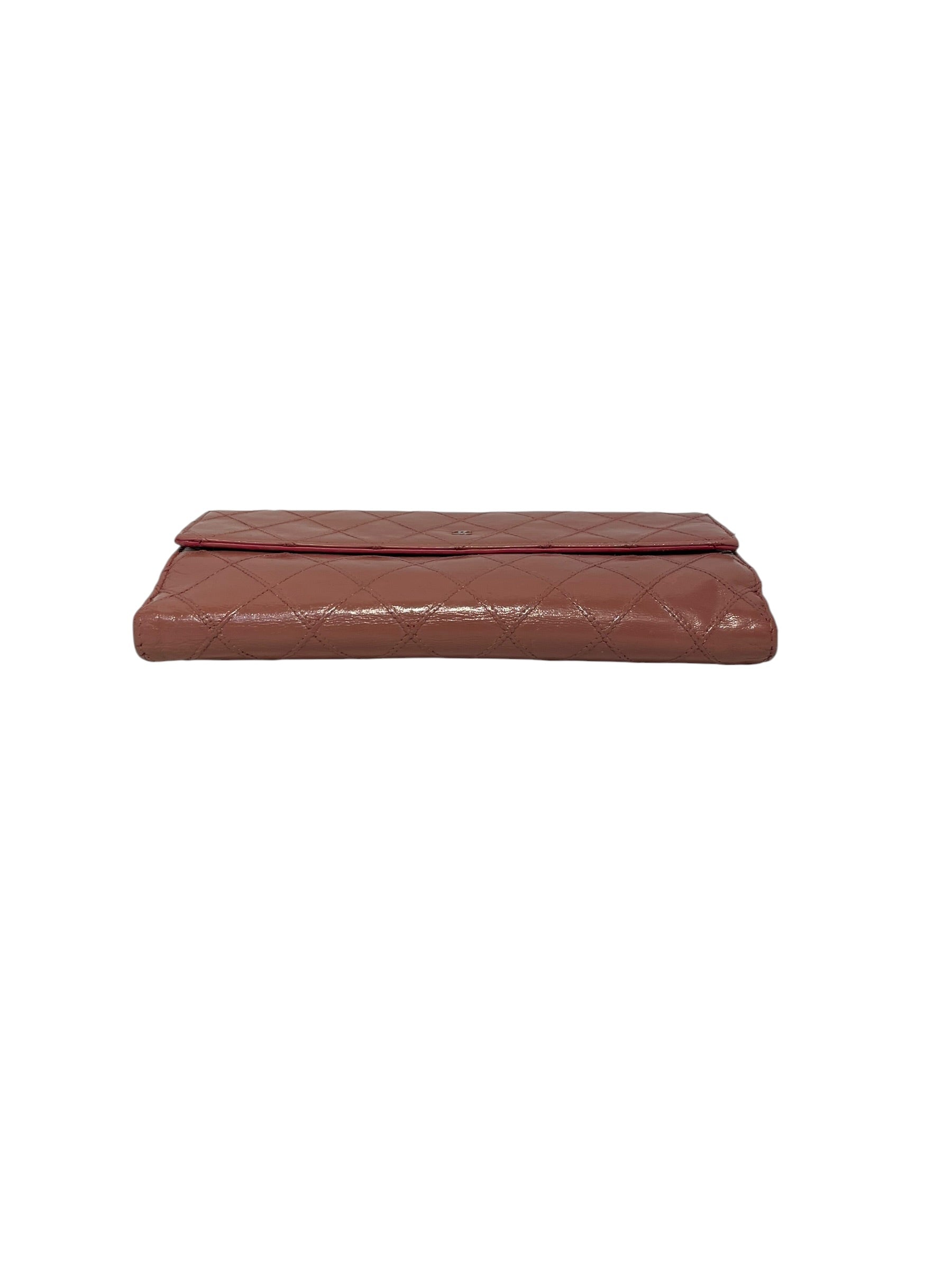 CHANEL/Long Wallet/Leather/PNK/QUILTED LONG WALLET view 3