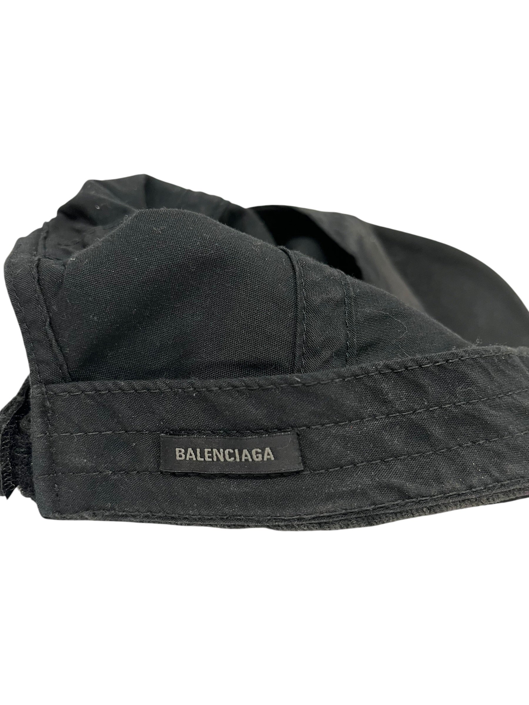 BALENCIAGA/Cap/OS/Cotton/BLK/SPLATTER PAINT LOGO view 3