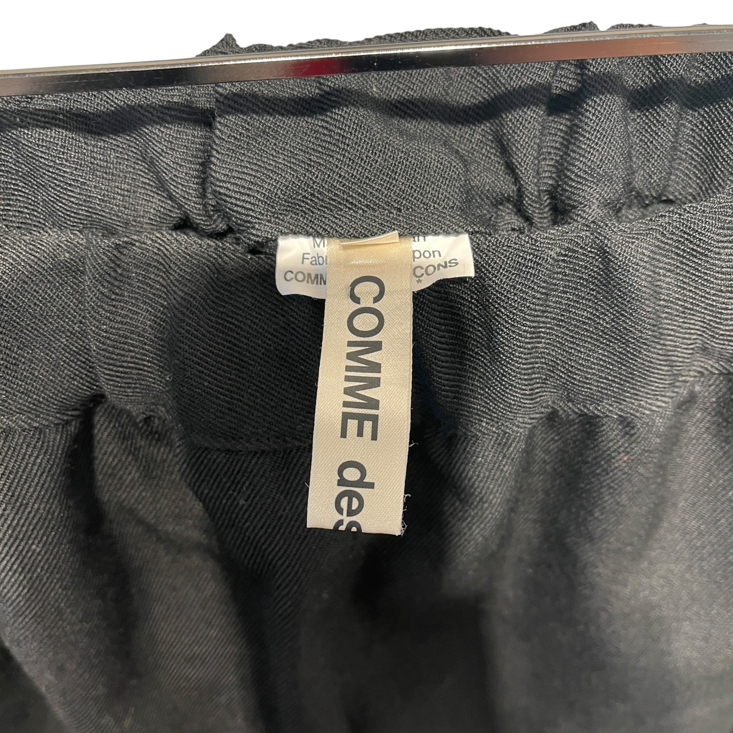COMME des GARCONS/Pants/S/Cotton/BLK/UTILITY VELCRO PANTS view 3