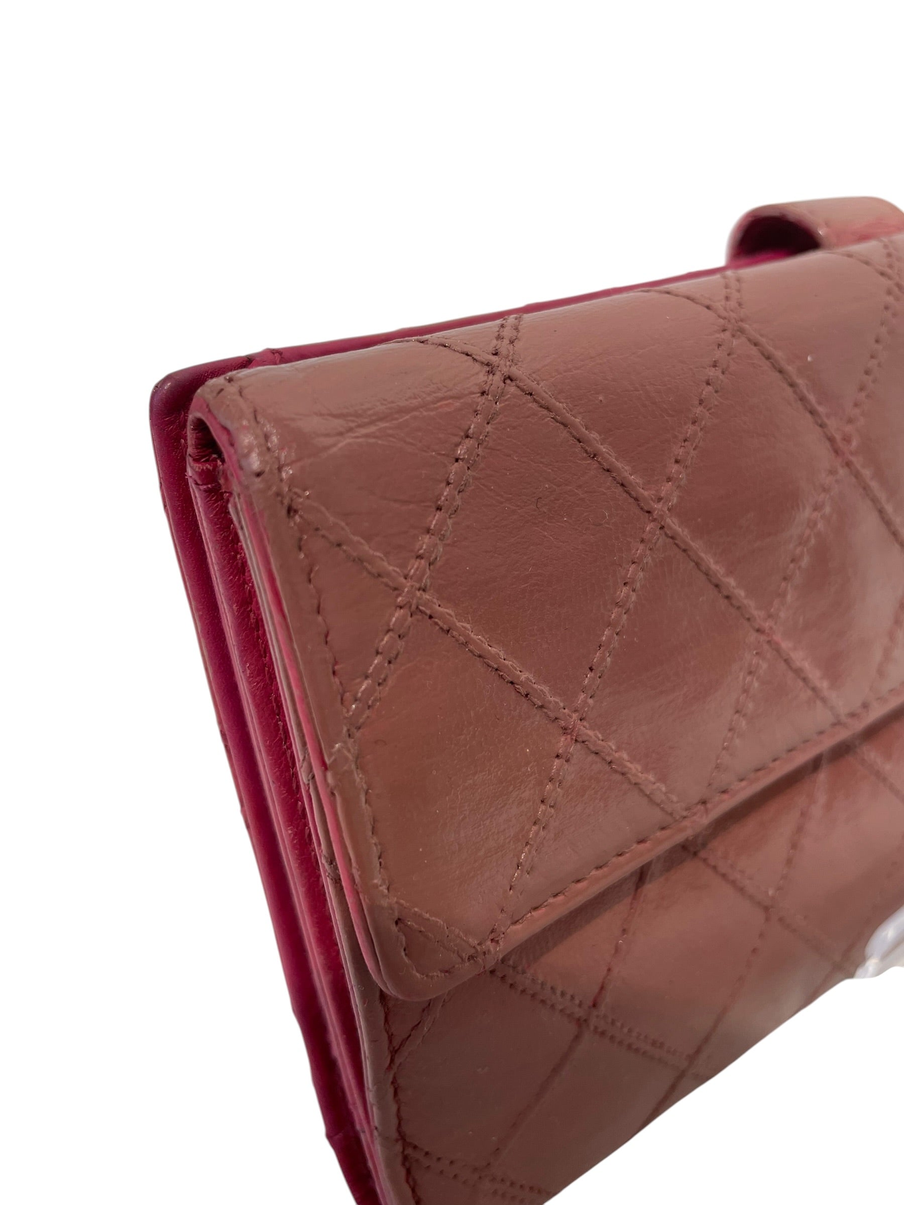 CHANEL/Long Wallet/Leather/PNK/QUILTED LONG WALLET view 6