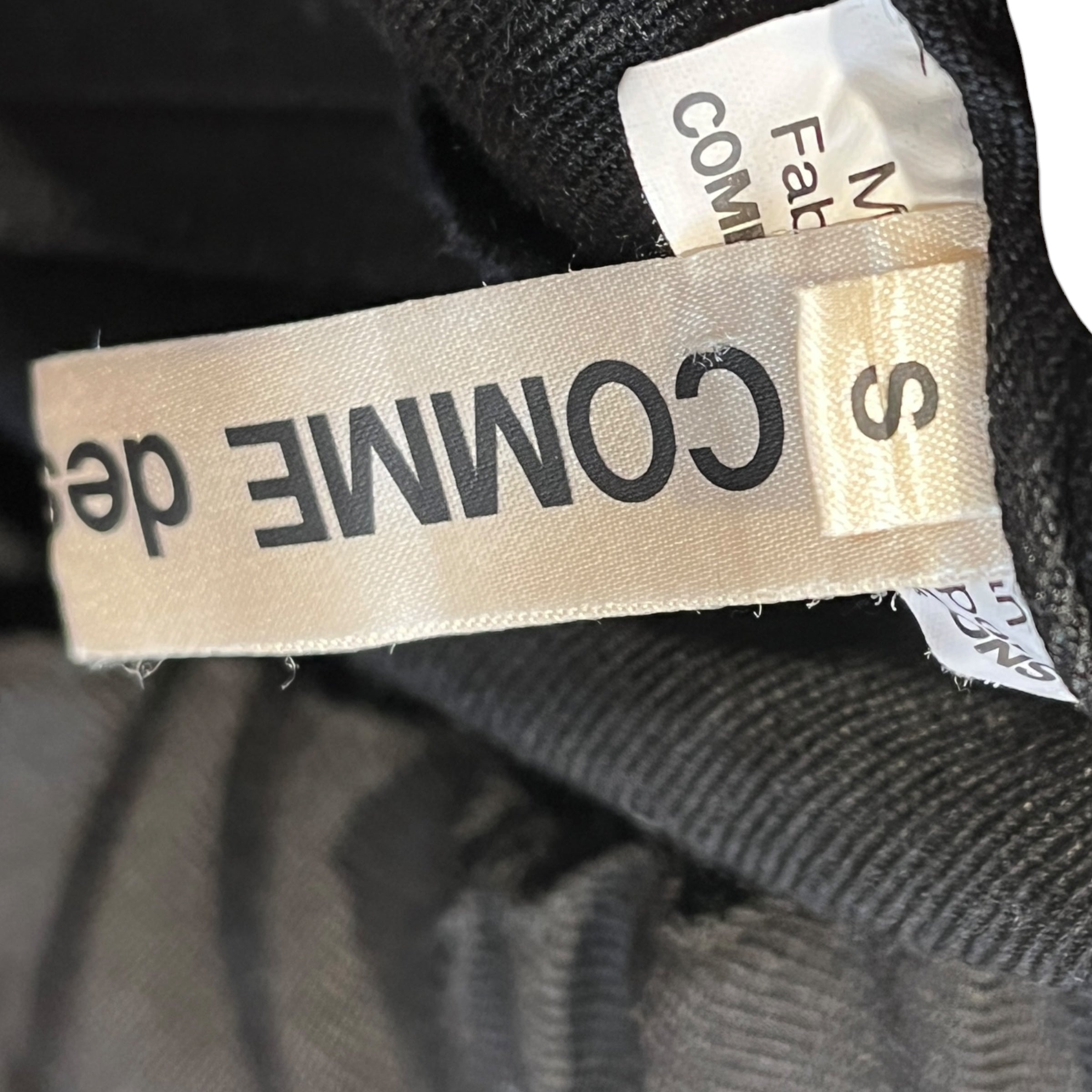 COMME des GARCONS/Pants/S/Cotton/BLK/UTILITY VELCRO PANTS view 4